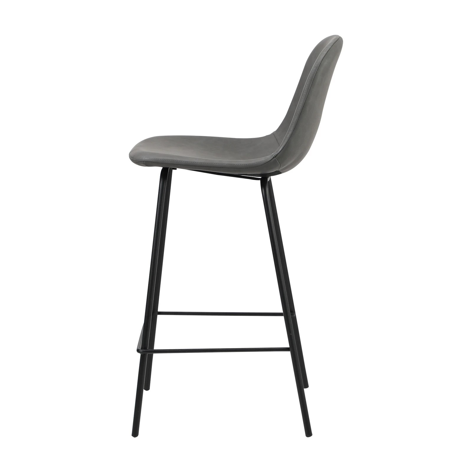 7 Oikiture 2x Bar Stools Barstool - Grey, 7 of 9