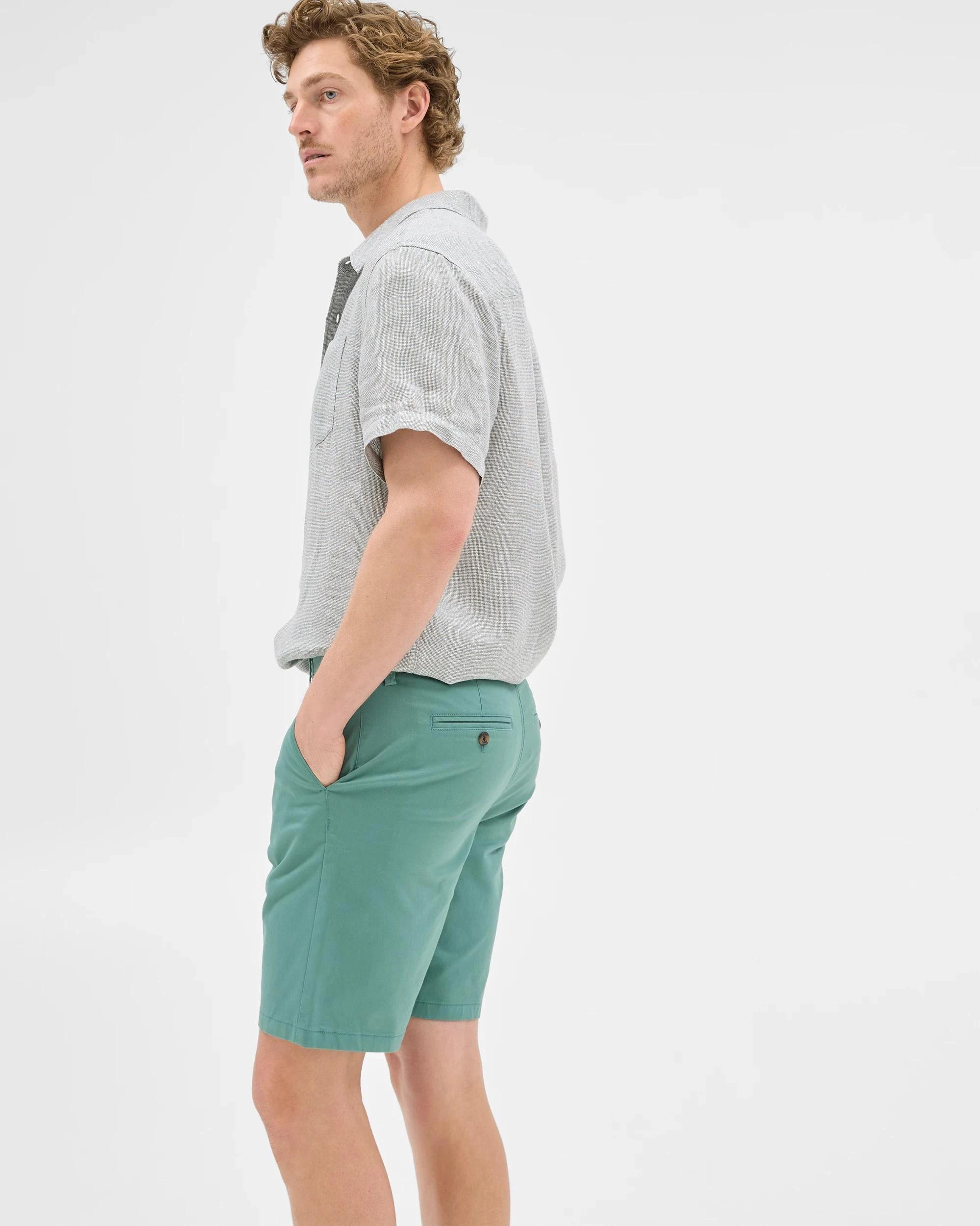 5 Target Australian Cotton Regular Stretch Chino Shorts GREEN, 5 of 7