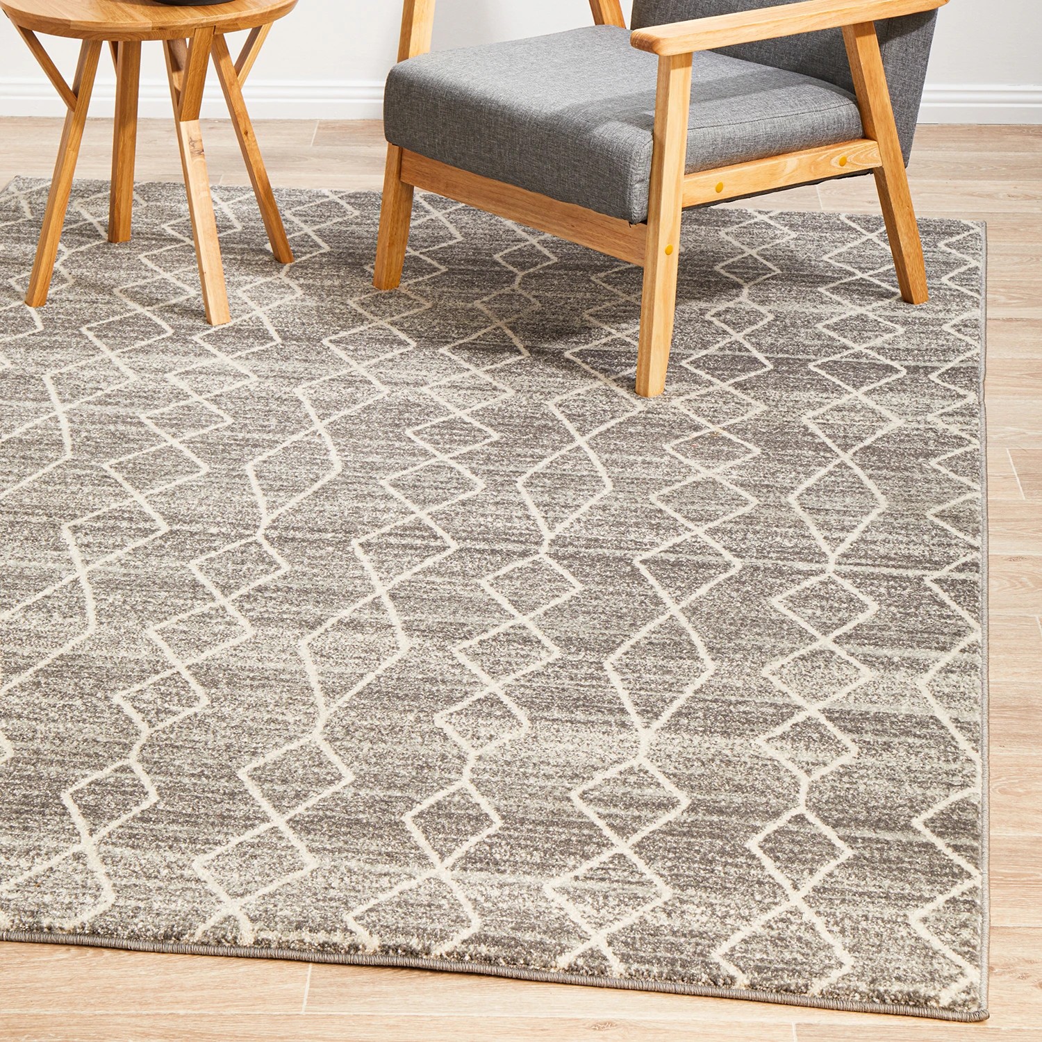 4 Common Ground Rugs Encore 257 330x240cm - Extra Large Pet Friendly Floor Rug - Silver, 4 of 7