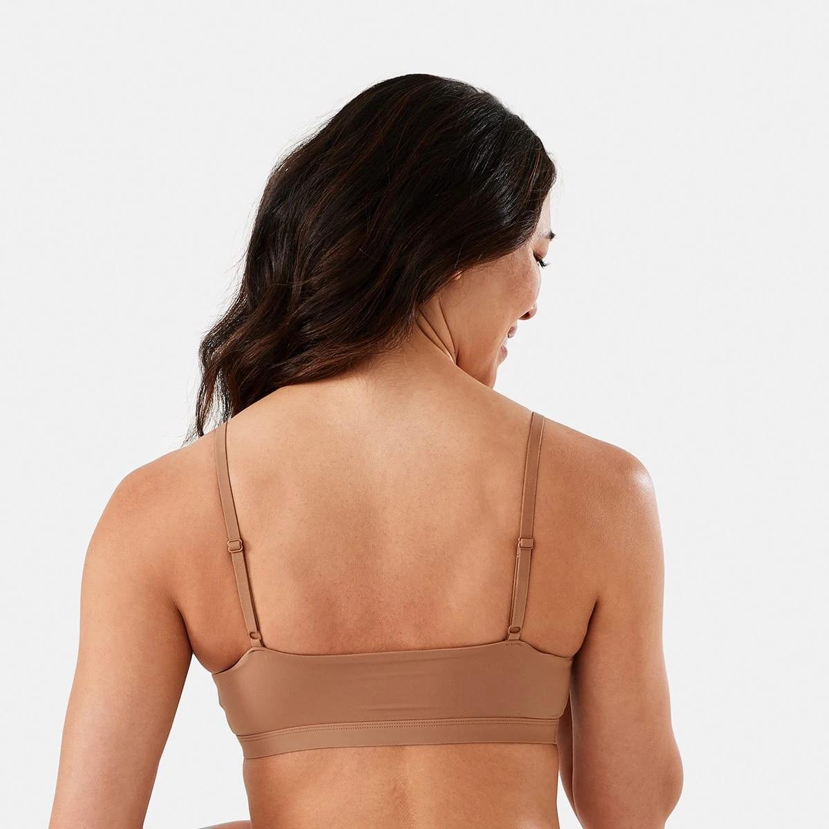 3 Scoop Neck Crop Bra Clay Beige, 3 of 6
