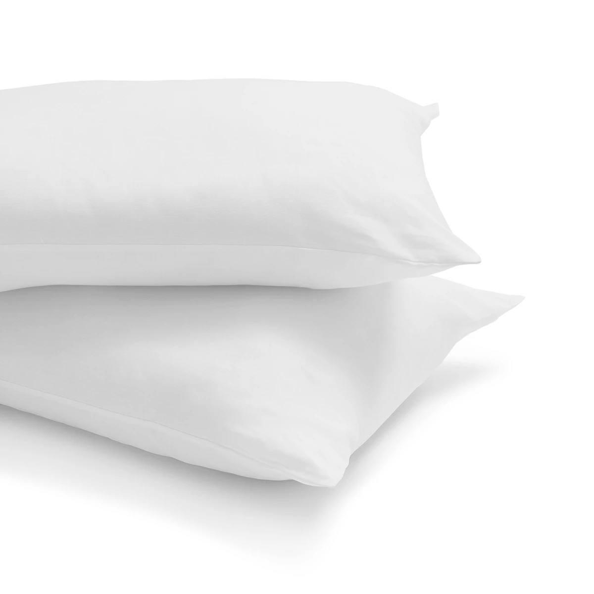 4 2 Pack Cotton Rich Cover Pillows - Medium Profile, White, 4 of 6