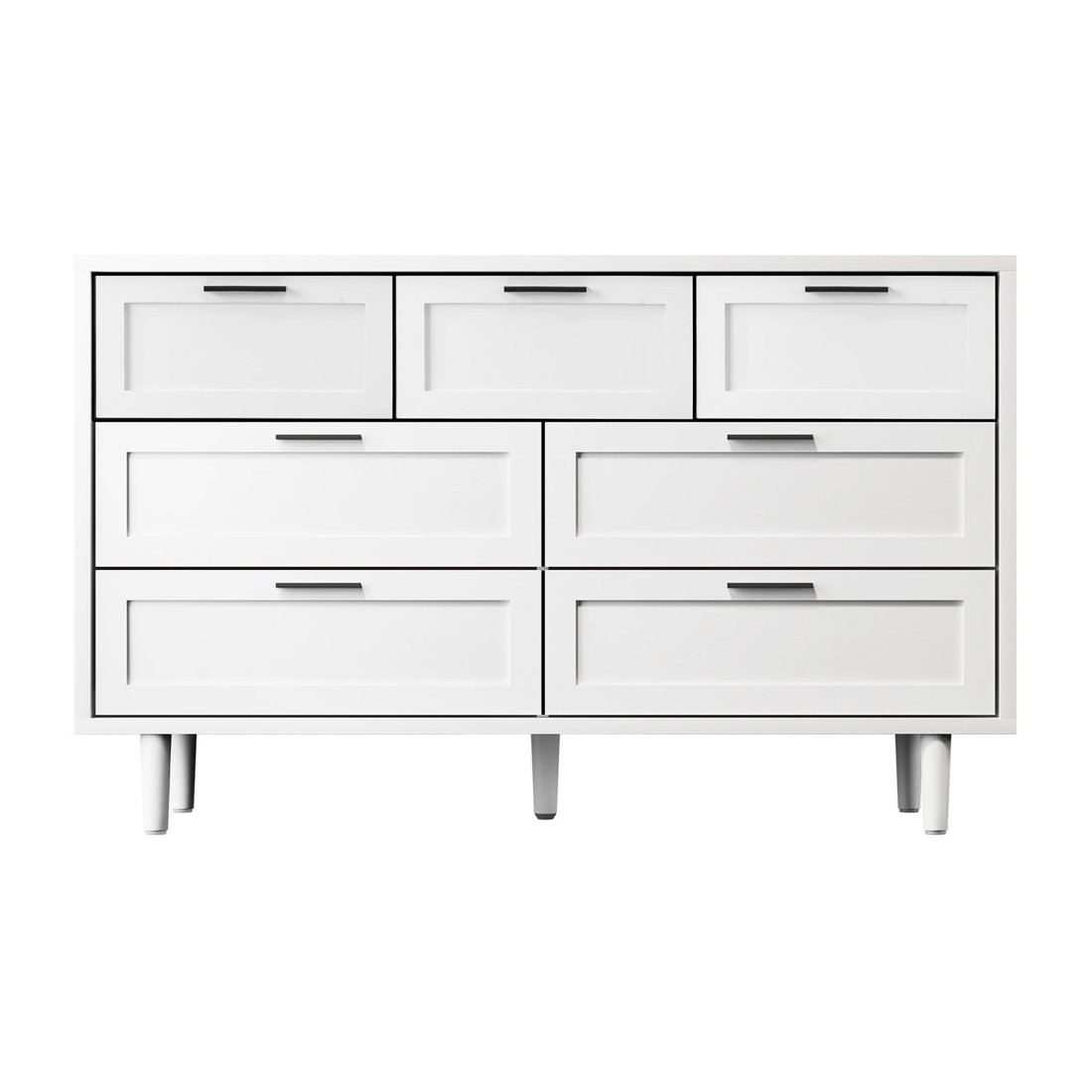 7 Oikiture 7 Chest Of Drawers Dresser Chest Storage Cabinet Lowboy
 - White, 7 of 10