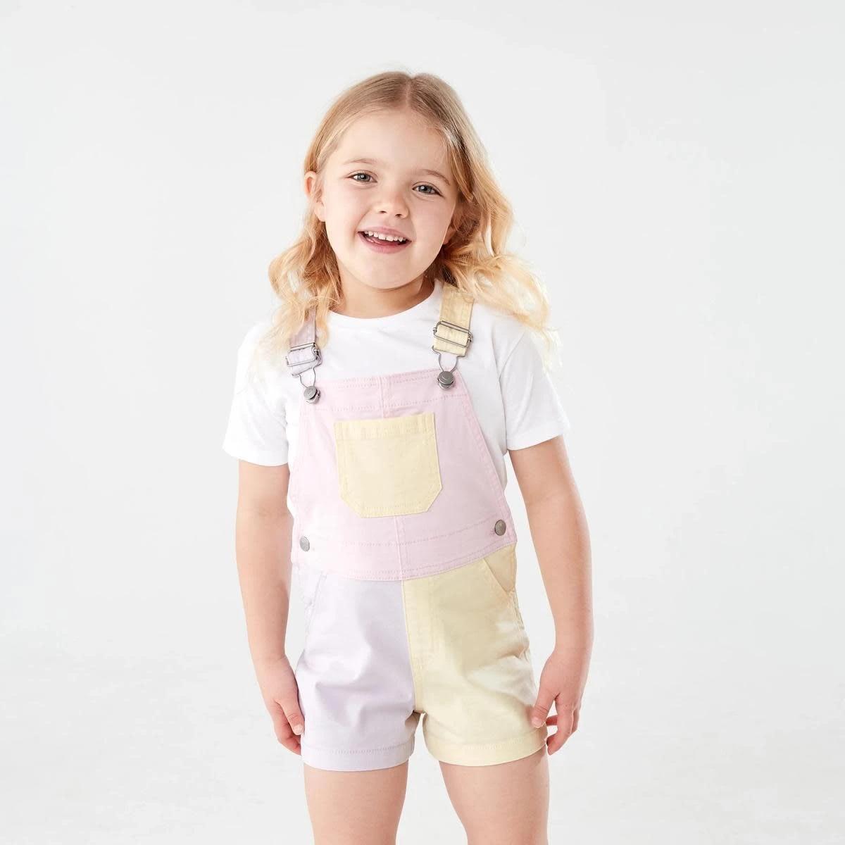 1 Dungarees Colour Block, 1 of 8