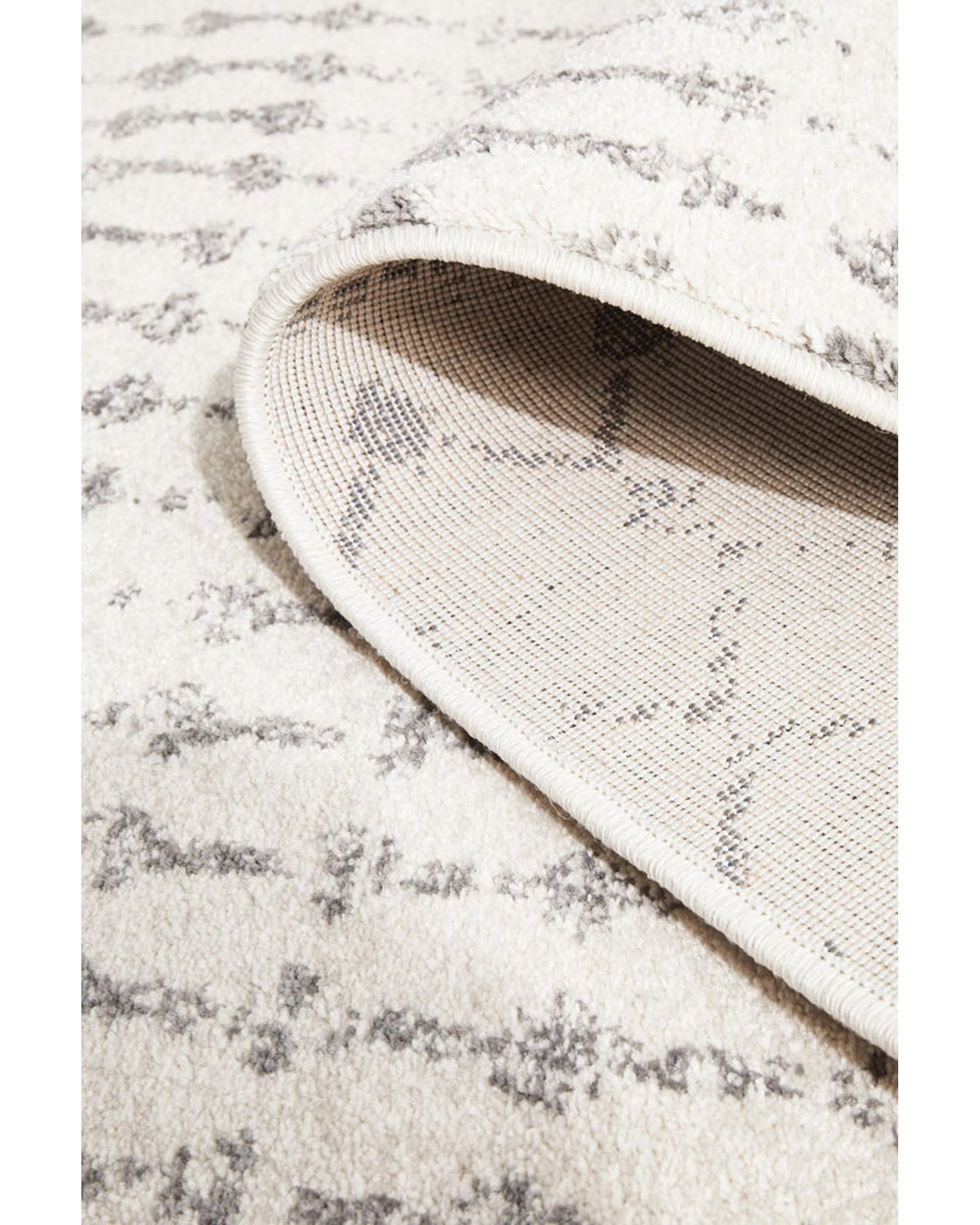 9 RUG CULTURE Chrome Elsa Silver Runner Rug — Power-Loomed 100% Polypropylene, 10mm Pile - Silver, 9 of 9