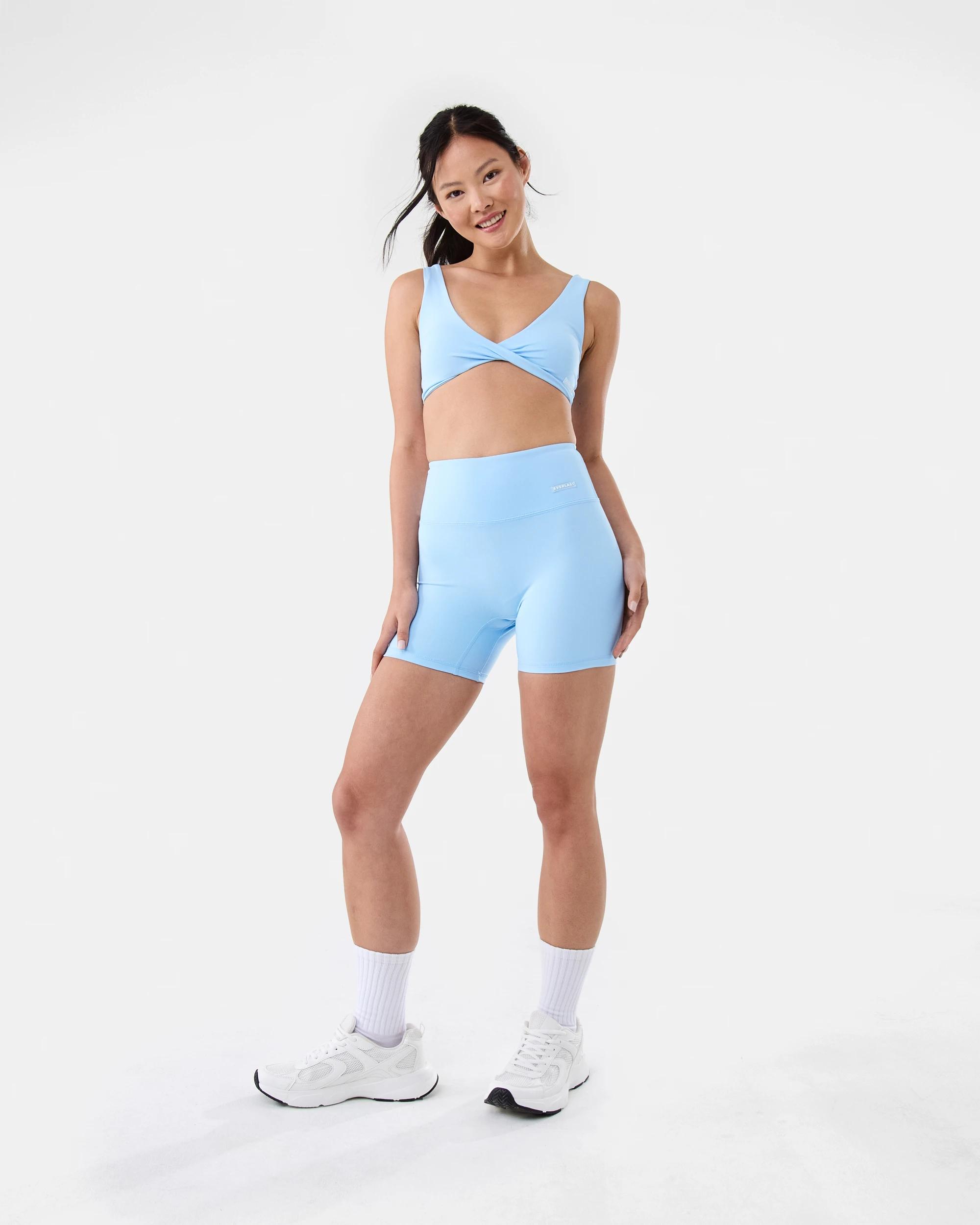 2 Everlast Womens Bike Shorts Blue Chalk, 2 of 6