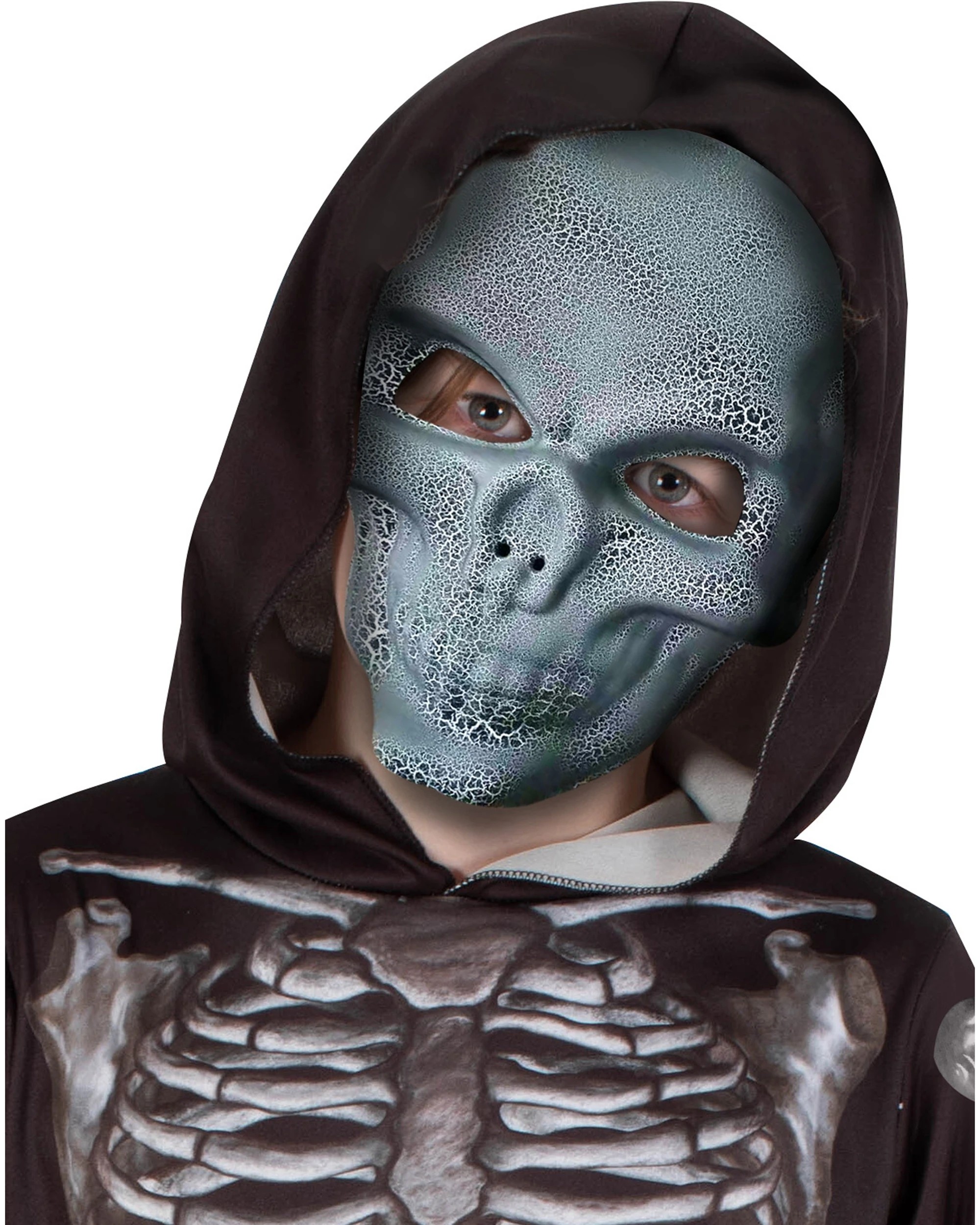 2 Rubies Skeleton Boys Dress Up Costume Kids L - Black, 2 of 3
