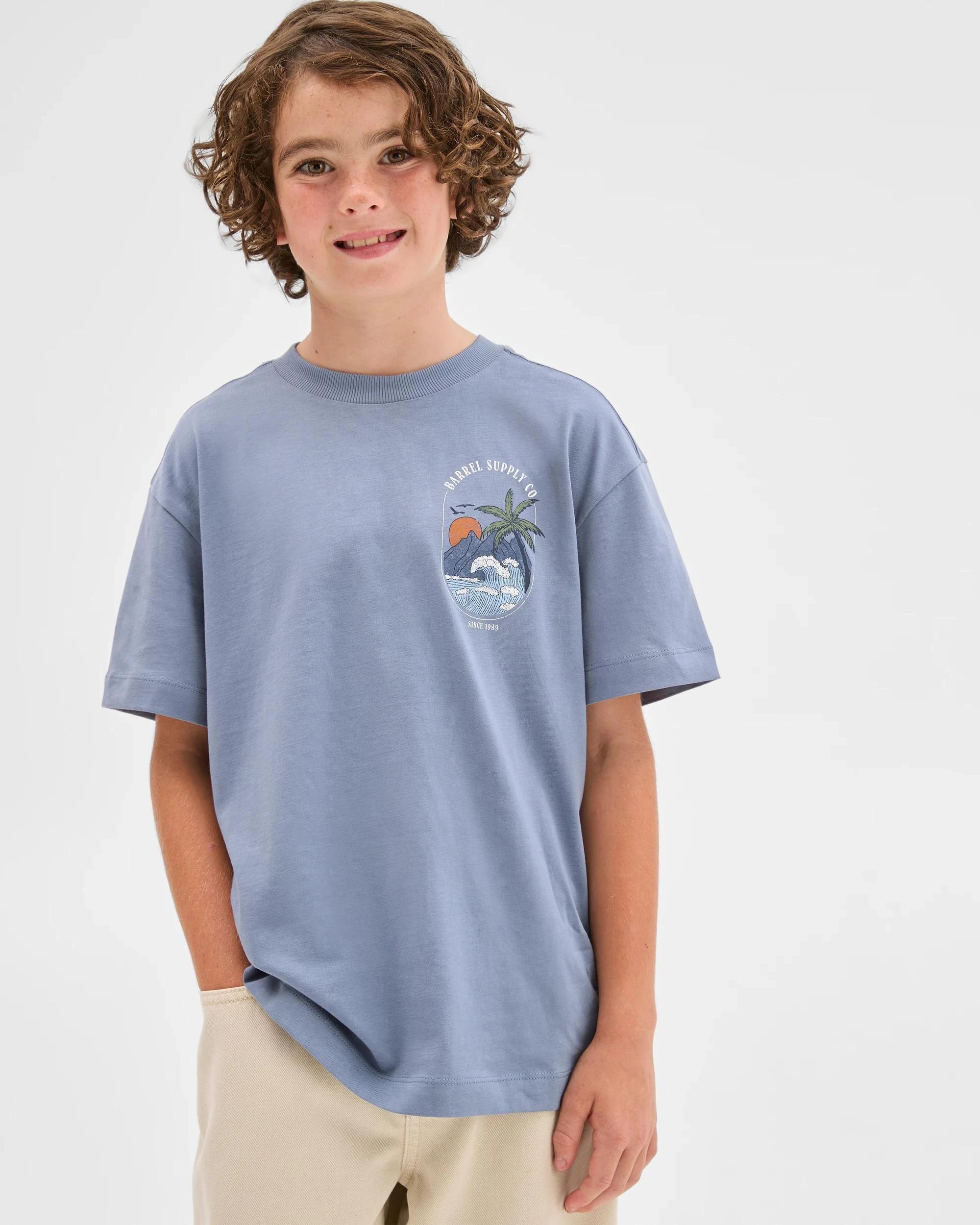 1 Target Kids Australian Cotton Short Sleeve Print T-Shirt FLINTSTONE, 1 of 7