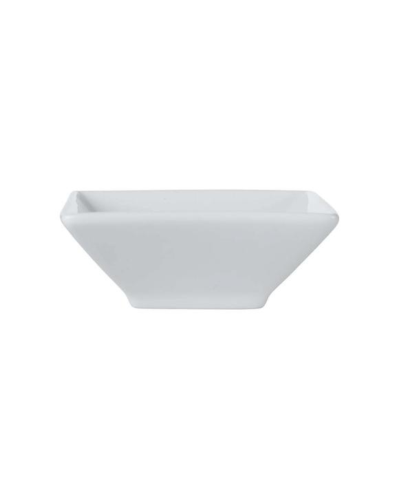 Maxwell & Williams White Basics 7.5cm Footed Sauce Dish Square Porcelain - White