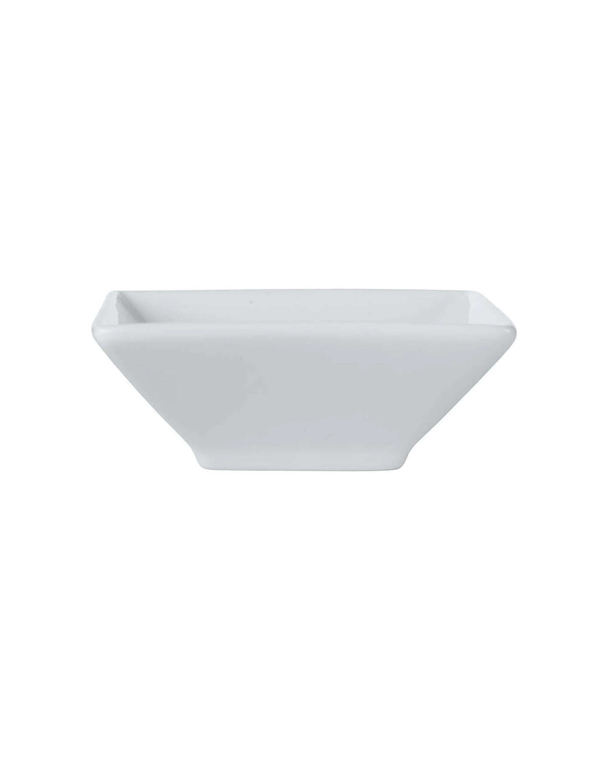 1 Maxwell & Williams White Basics 7.5cm Footed Sauce Dish Square Porcelain - White, 1 of 1
