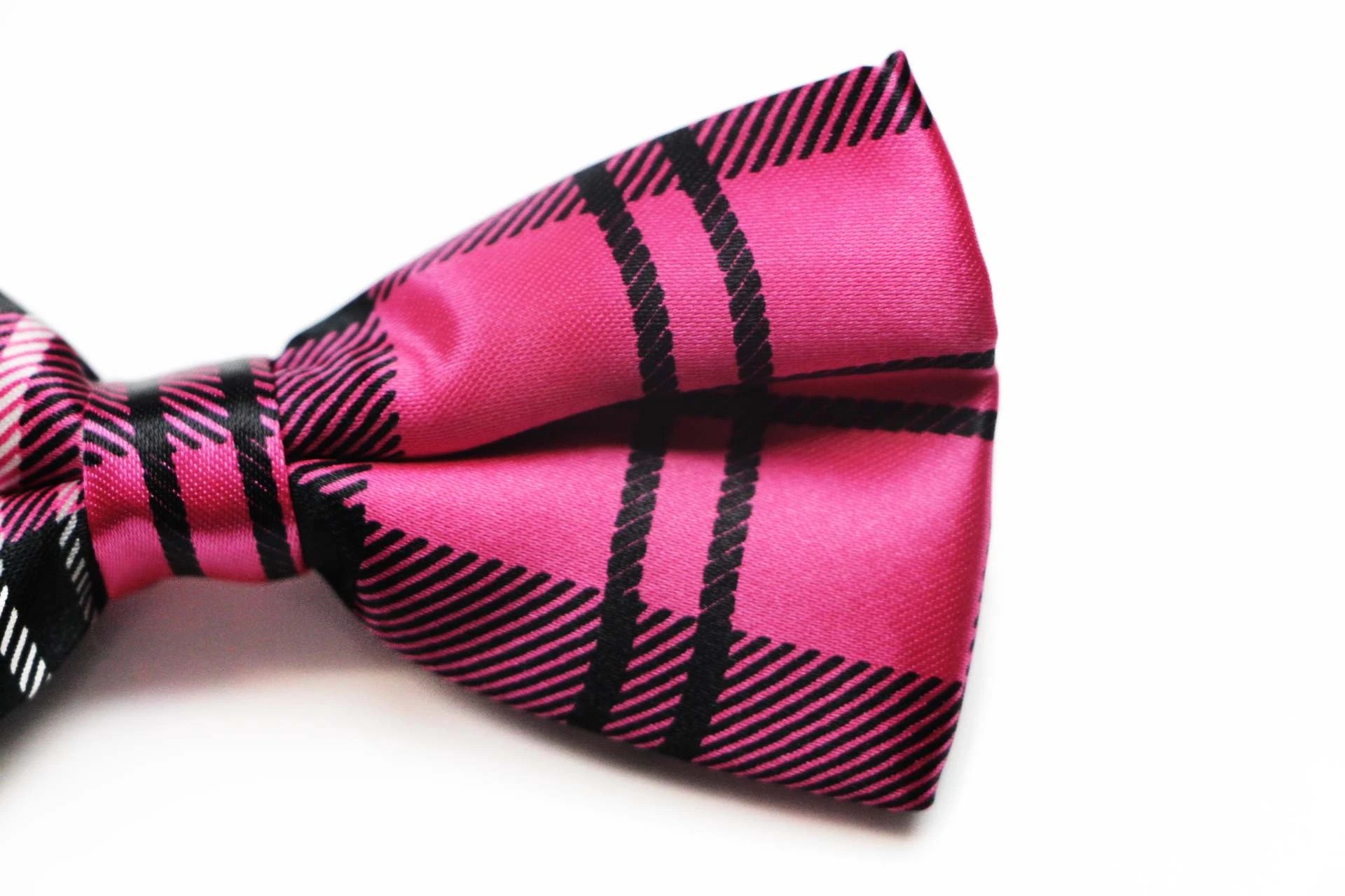 6 Zasel Mens Pink Tarten Plaid Patterned Bow Tie - Multi, 6 of 7
