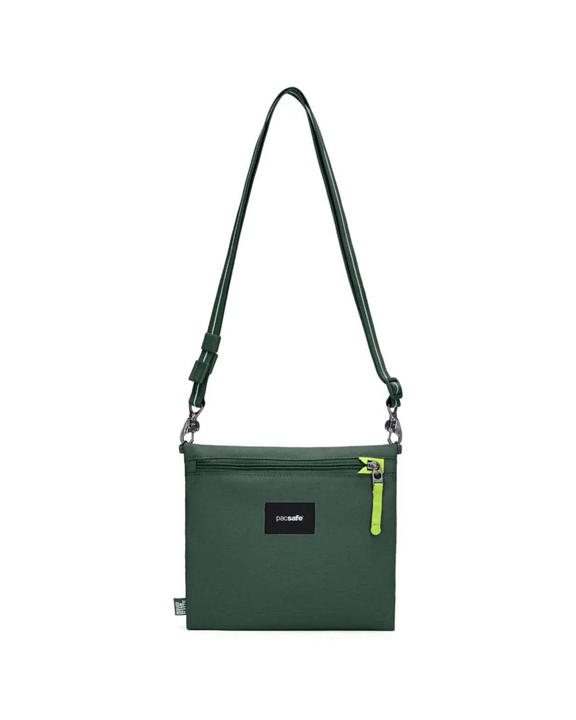 3 Pacsafe Go Anti-Theft Crossbody Pouch Recycled Polyester Adjustable Strap Spruce - Green, 3 of 8