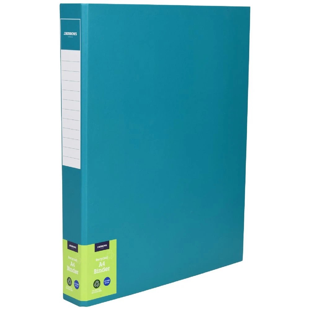 1 J.Burrows A4 Matte Binder 2 D-Ring 25mm Emerald, 1 of 1