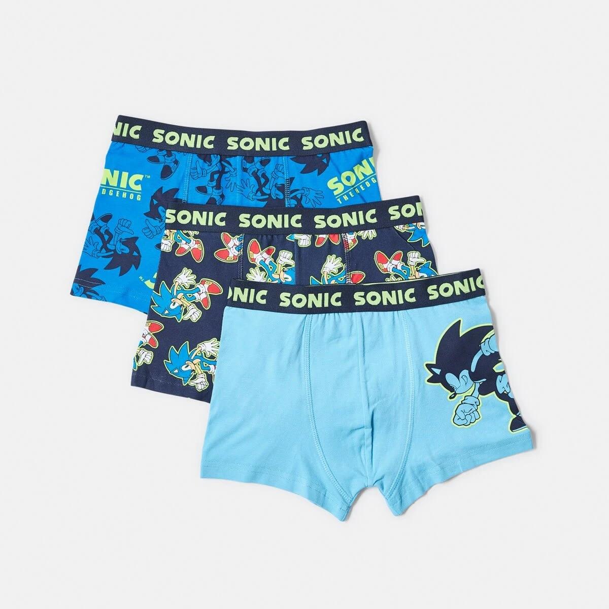1 3 Pack Sonic The Hedgehog License Trunks Sonic, 1 of 6