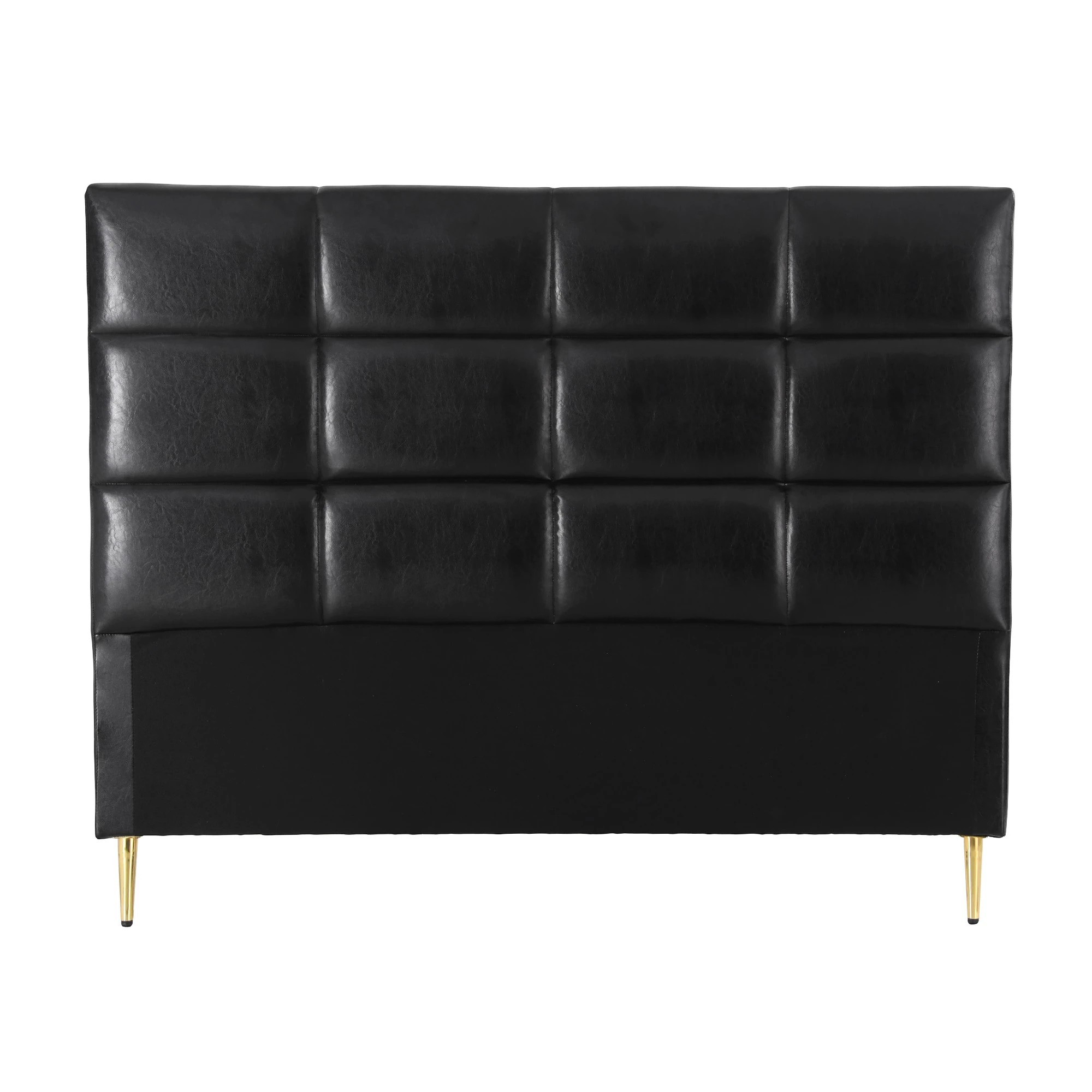 3 Artiss Bed Headboard Queen Bedhead PU Leather - Black, 3 of 8