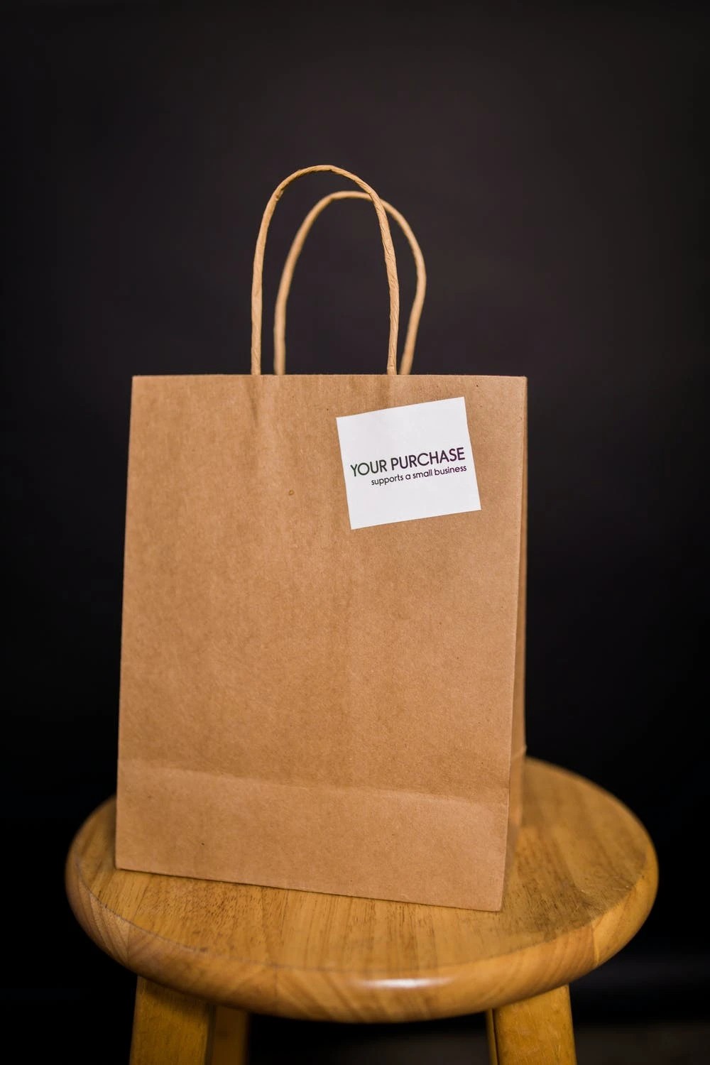 3 Huhtamaki 50 Pack Twisted Handle Kraft Paper Bags Size Baby - Brown - Brown, 3 of 3