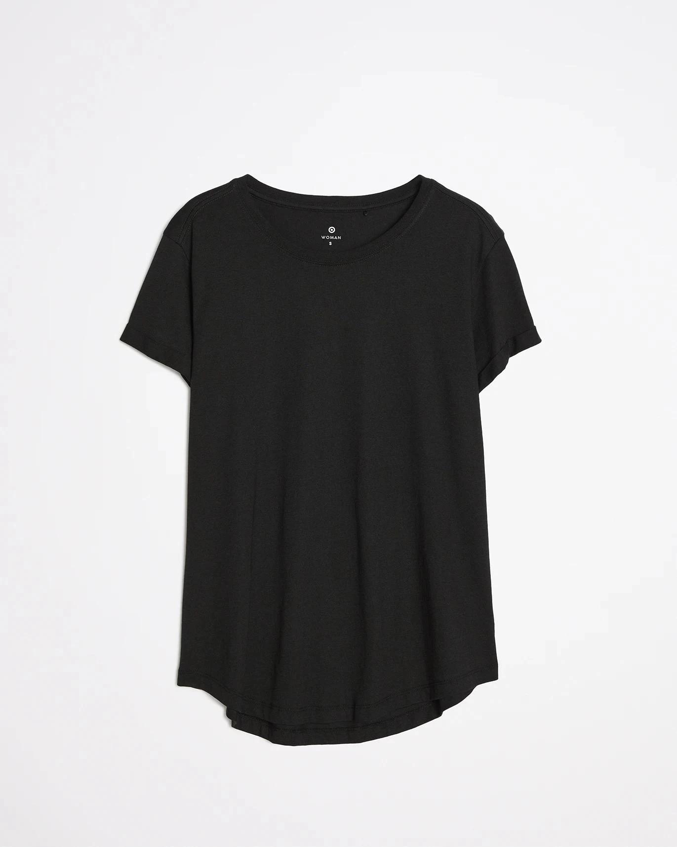 5 Target Cotton/modal Relaxed Crew T-shirt BLACK, 5 of 6