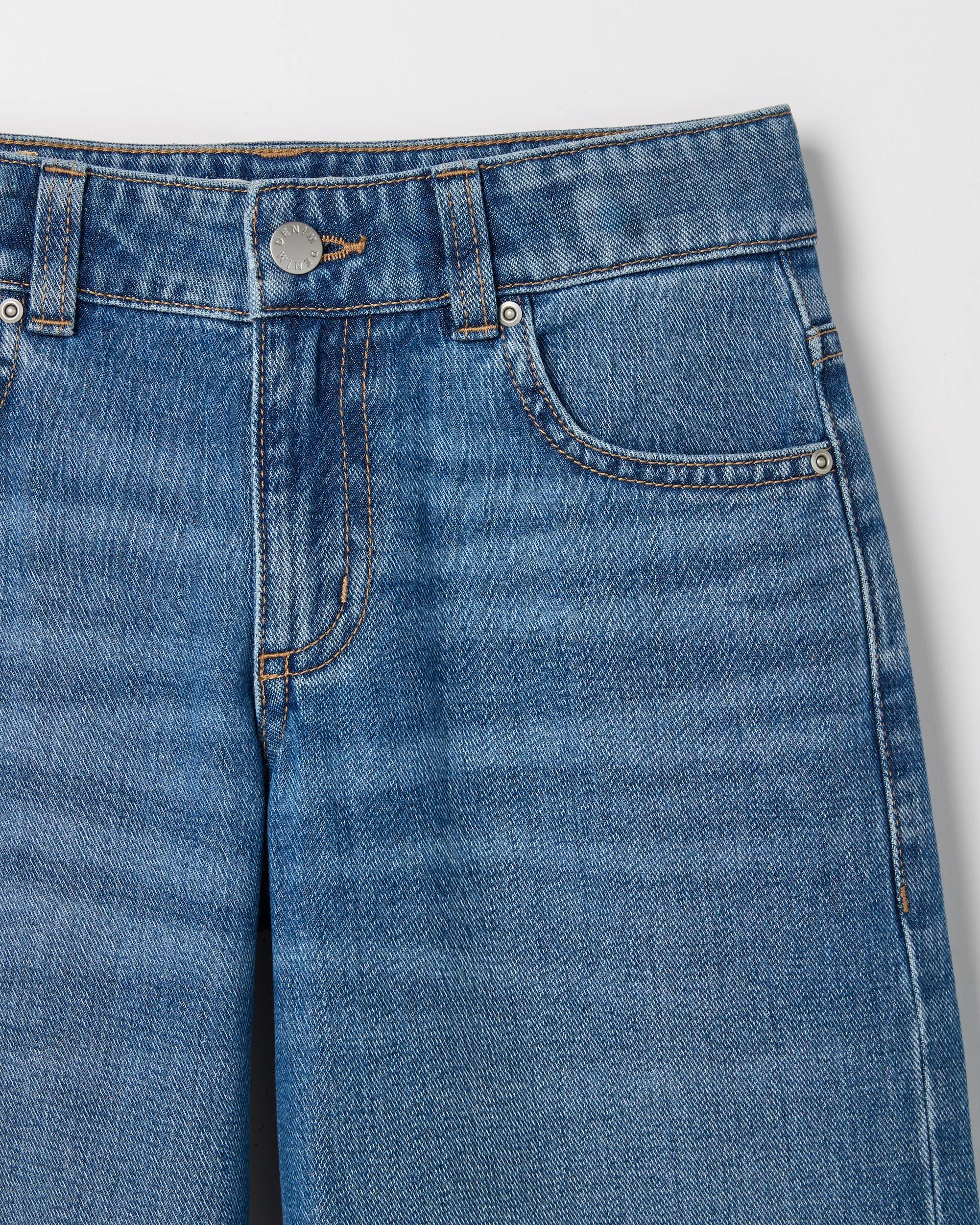 2 Target Denim Wide Leg Denim Jeans MID WASH, 2 of 2