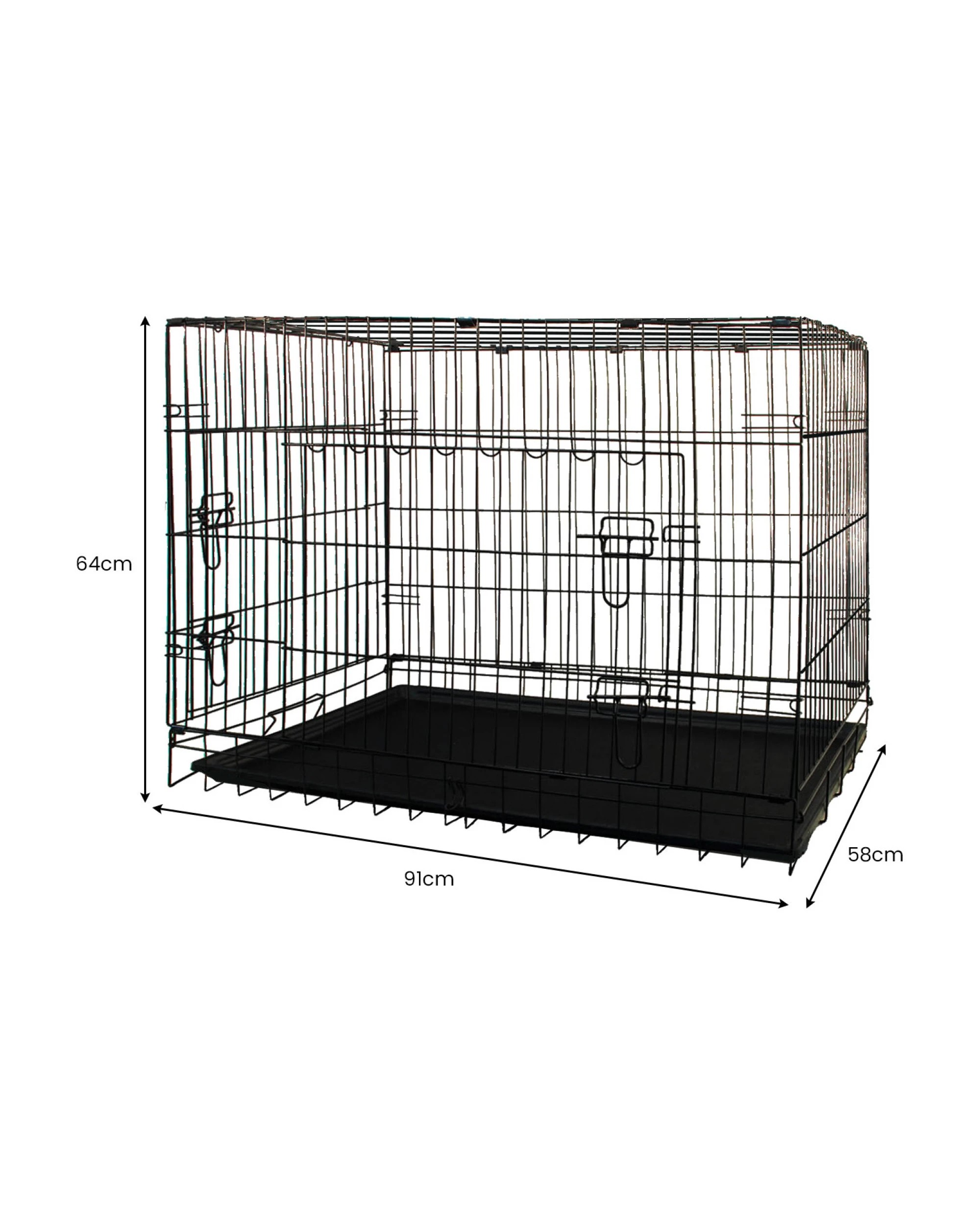 2 Little Buddies Royale 36in Foldable Pet Wire Dog Crate Enclosure - Medium, 2 of 3