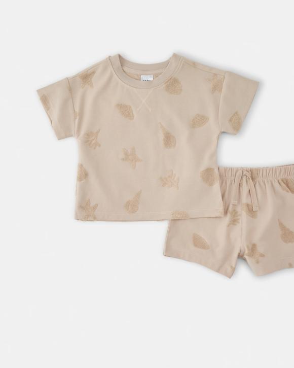 Short Sleeve Textured Set