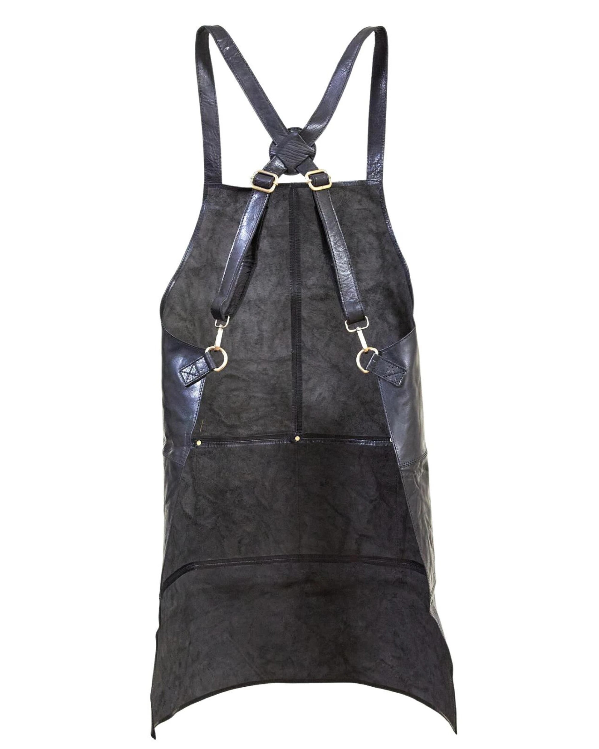 5 Pierre Cardin Professional Leather Apron Butcher Woodwork Hairdressing Barber Chef - Black, 5 of 10