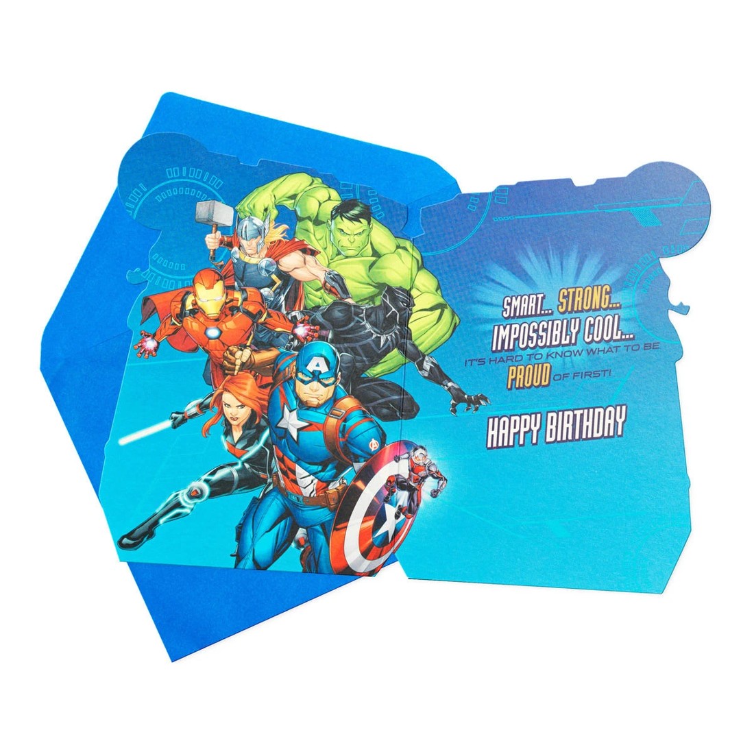 2 Hallmark Marvel Avengers Birthday Card For Son, 2 of 2