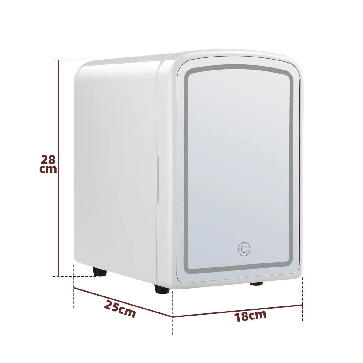 3 Maxkon 4L Beauty Mini Fridge LED Light 2in1 Portable 12V, 3 of 4