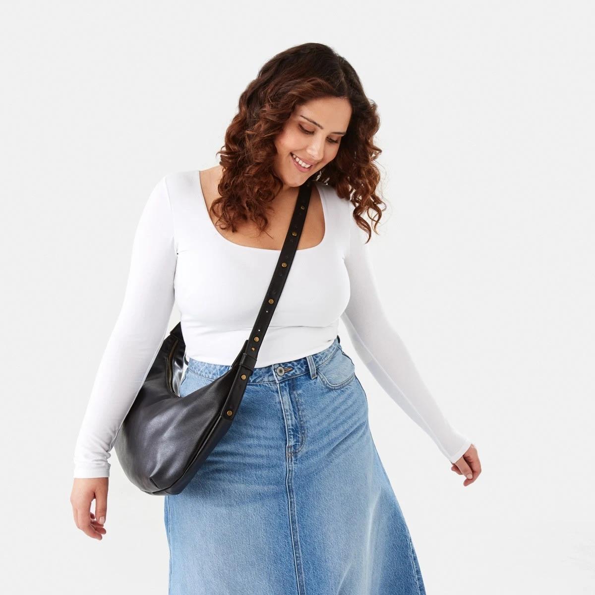 5 Crescent Crossbody Bag BLACK, 5 of 7