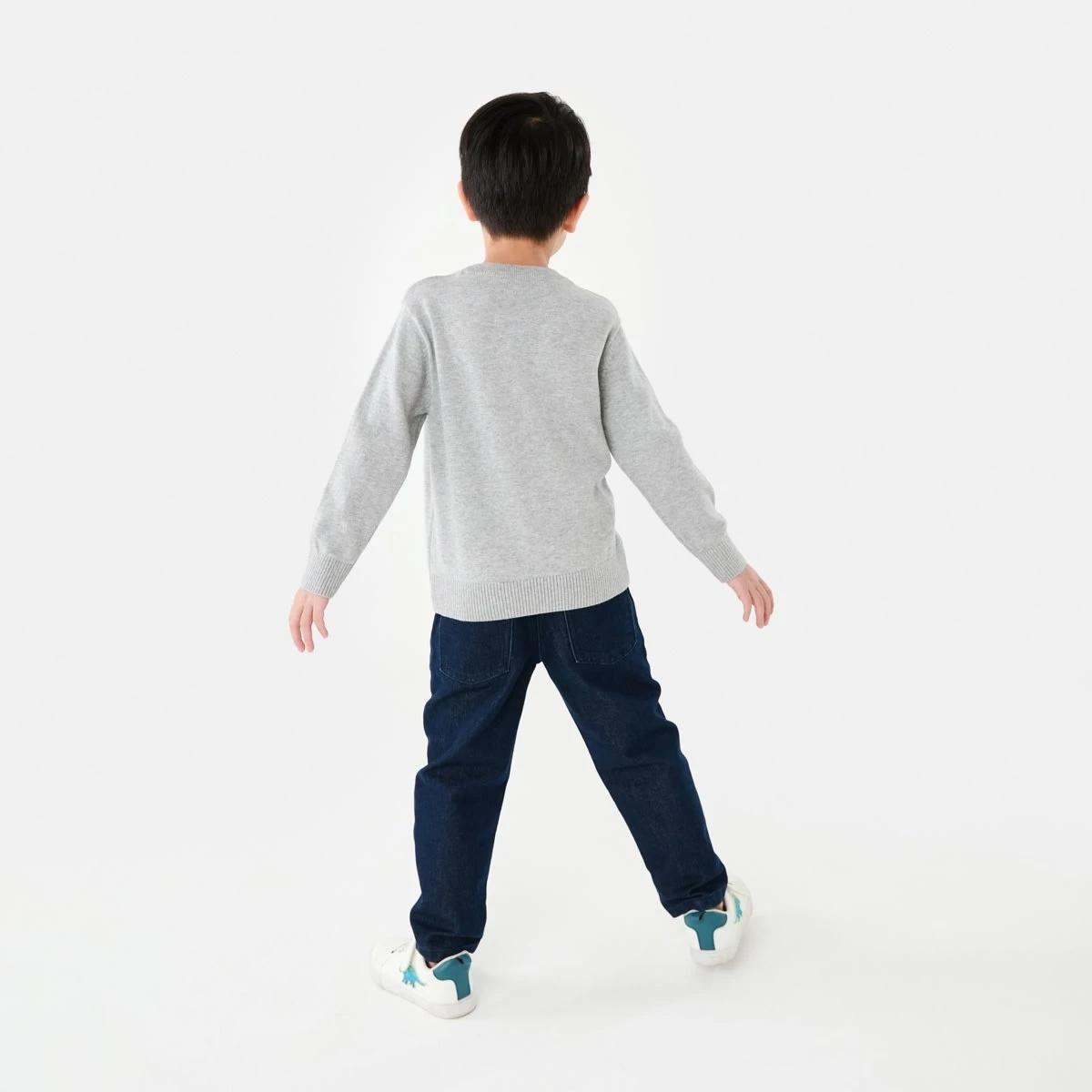 7 Jacquard Crew Neck Top Gry Digger, 7 of 9