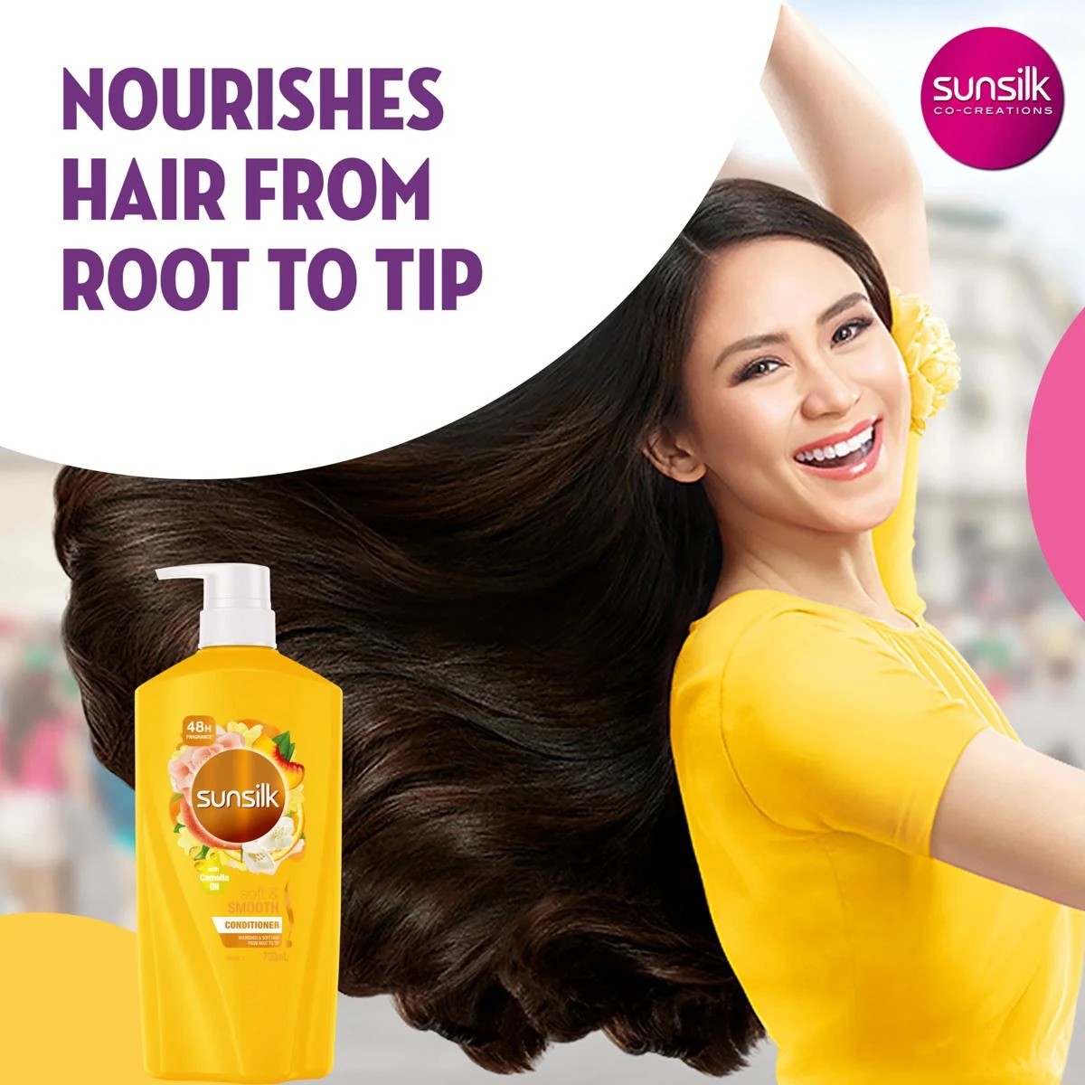3 Sunsilk Soft & Smooth Conditioner 700ml - Camelia Oil, 3 of 7