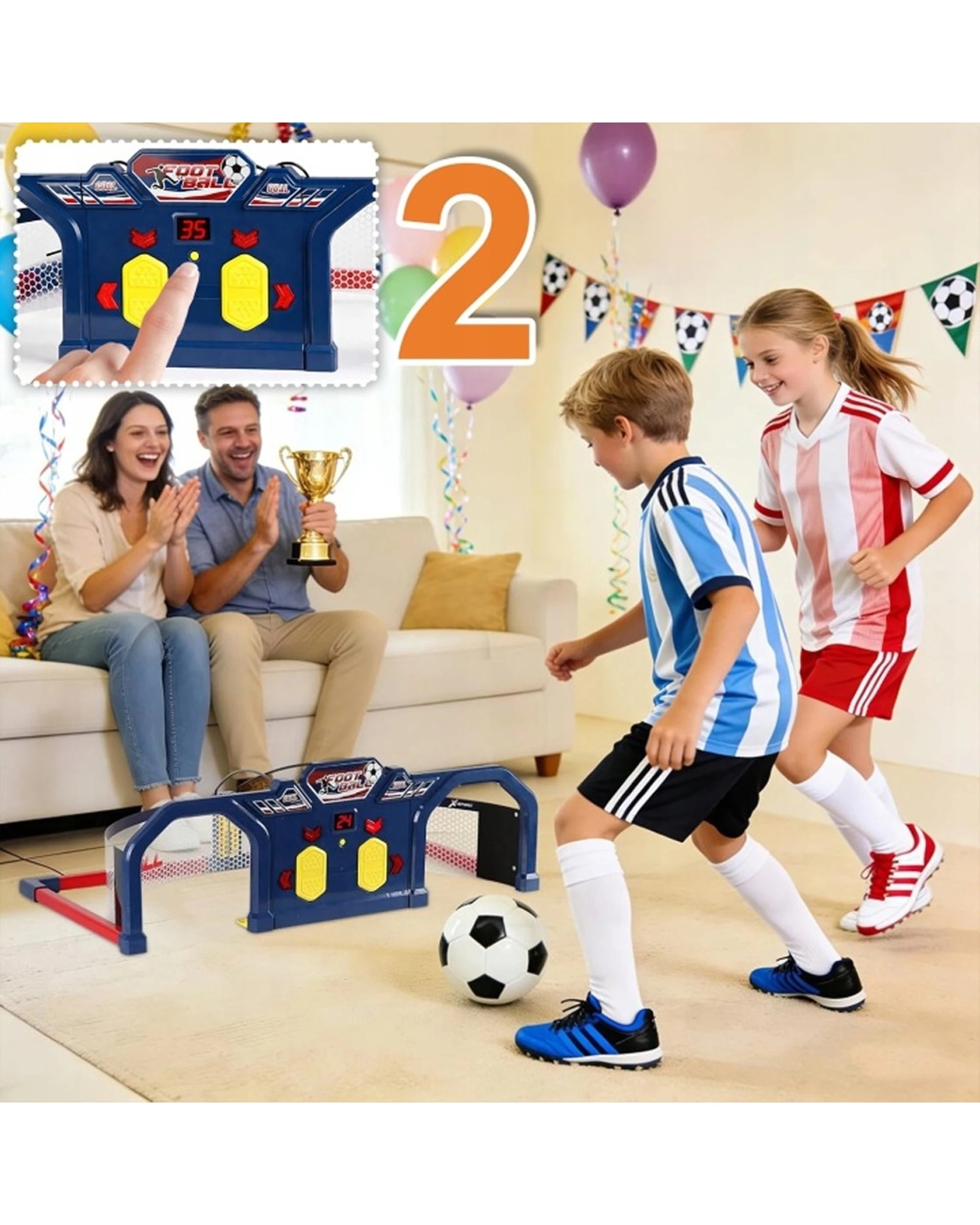 5 Go Play! SmartKick Soccer Arena Interactive Training System With LED Score - Multi, 5 of 7