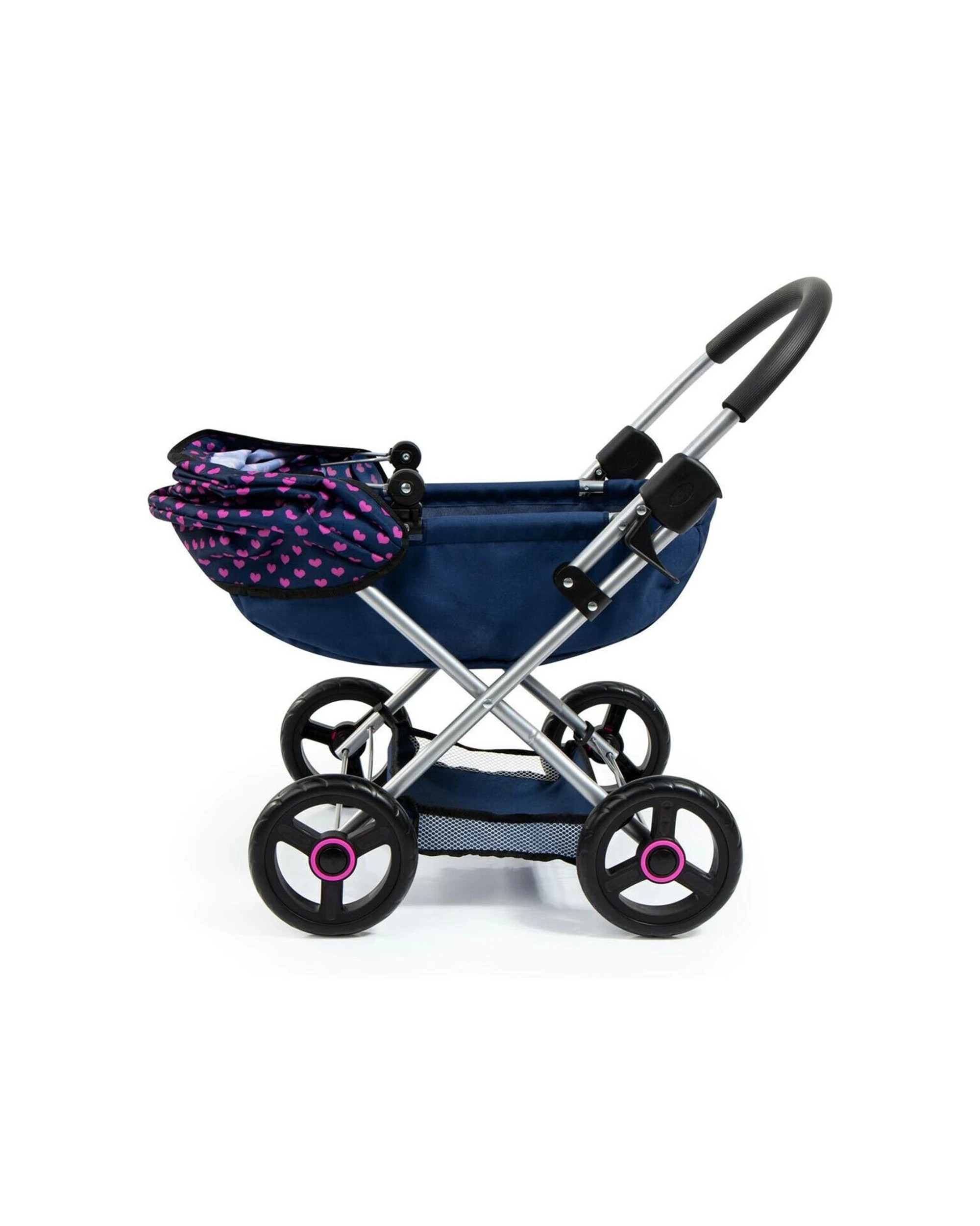 8 Bayer Cosy Doll Pram - Toy Stroller - Adjustable Canopy - Doll Accessories
 - blue, 8 of 8