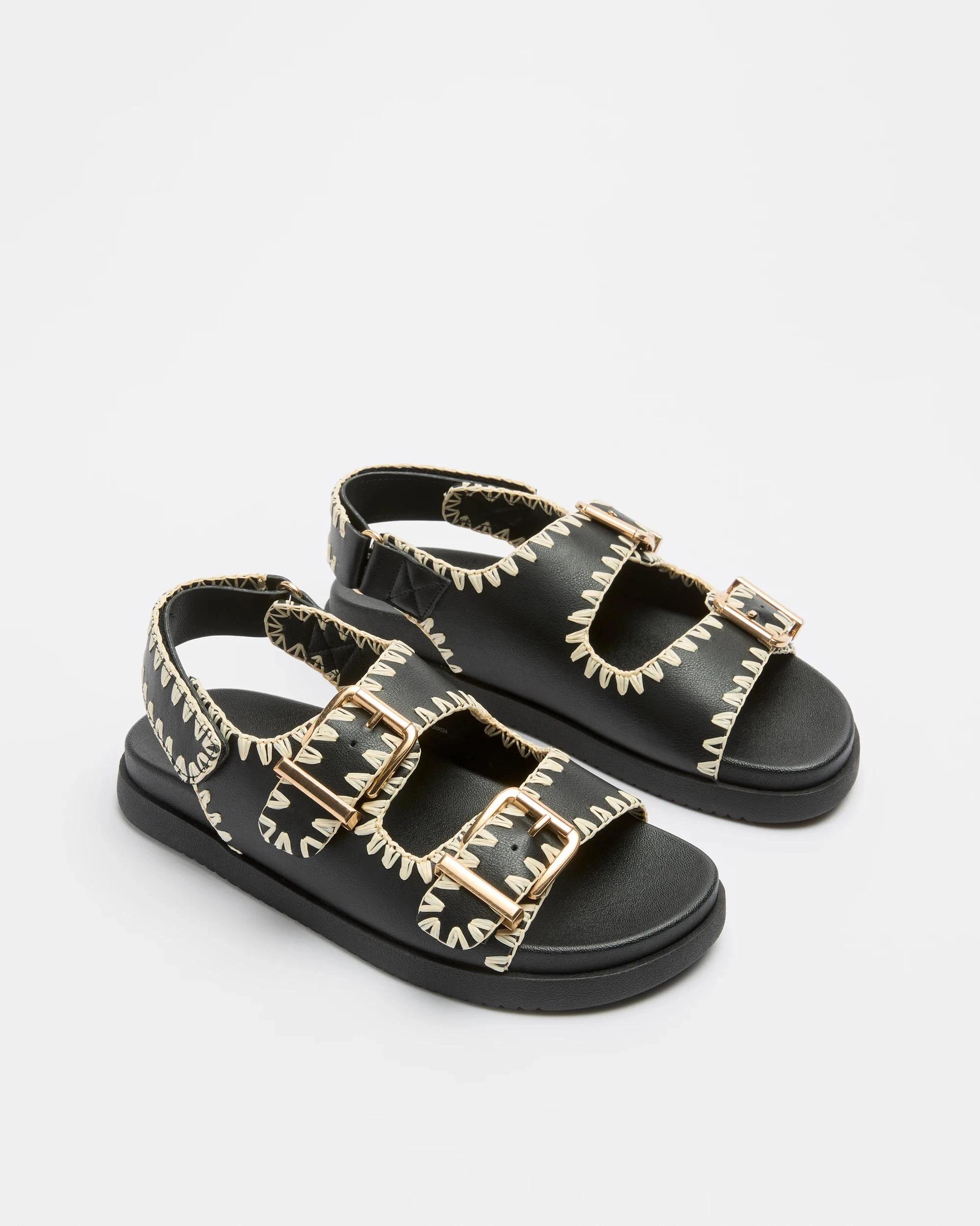 3 Target Womens Stitch Back Strap Sandal - Cruz BLACK, 3 of 3