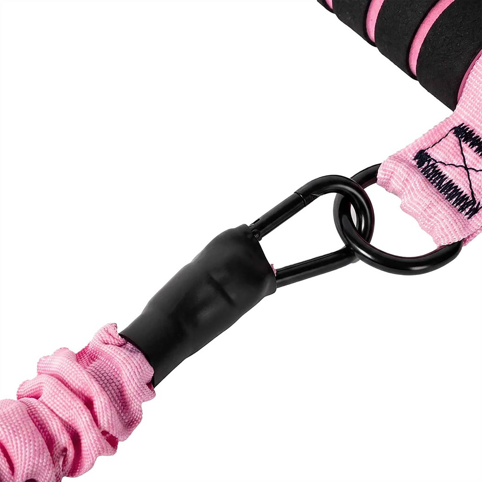 4 Centra Resistance Bands Set Foot Pedal 3 Tube Adjustable for Home Workout Pink, 4 of 8