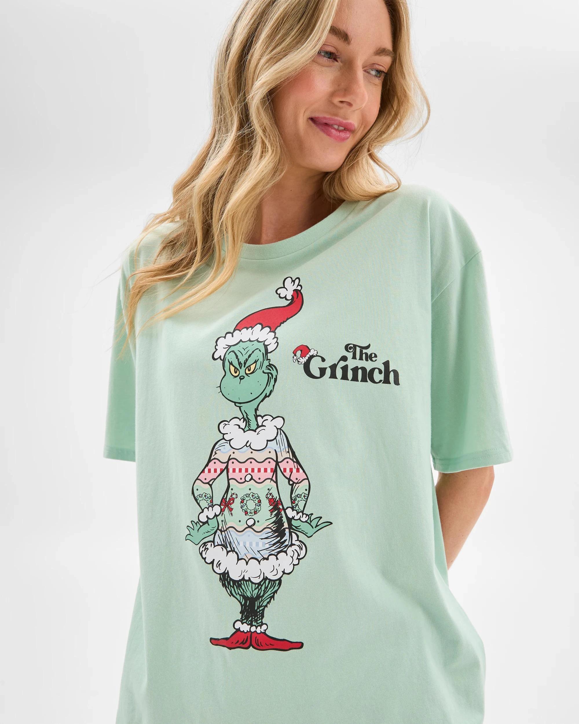 5 Family Matching Christmas the Grinch Womens Cotton Pyjama Set 08 GRINCH, 5 of 8