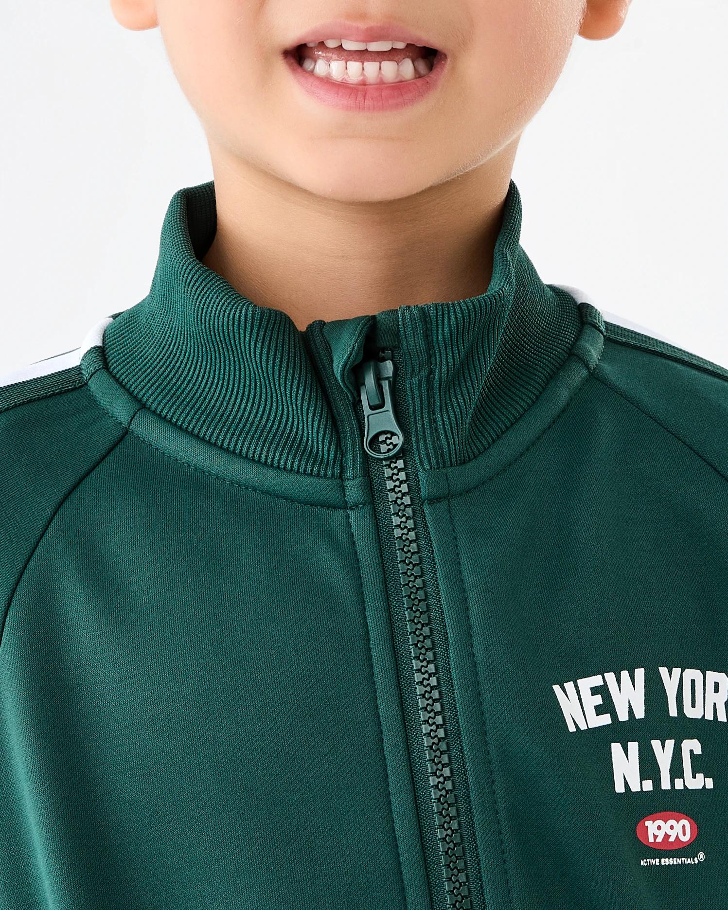 5 Tricot Zip Through Jacket Grn Varsit, 5 of 10