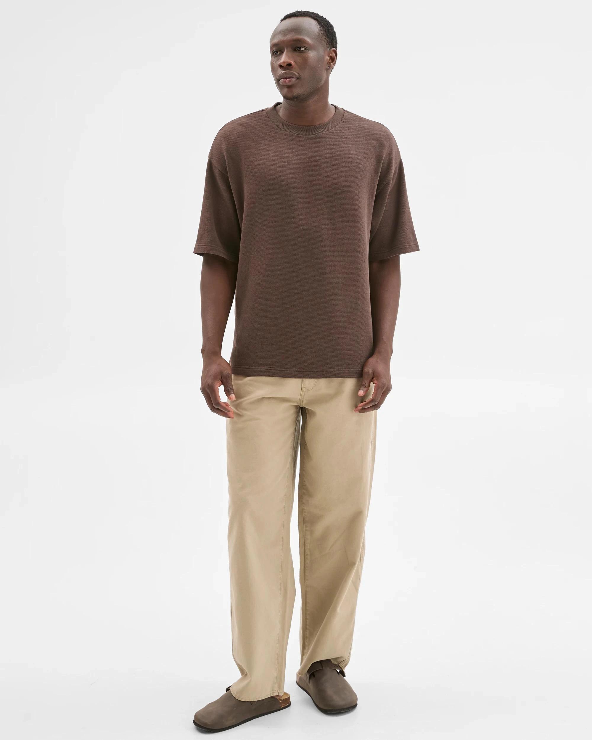 1 Commons Australian Cotton Heavyweight Oversized T-Shirt CHOCOLATE, 1 of 6