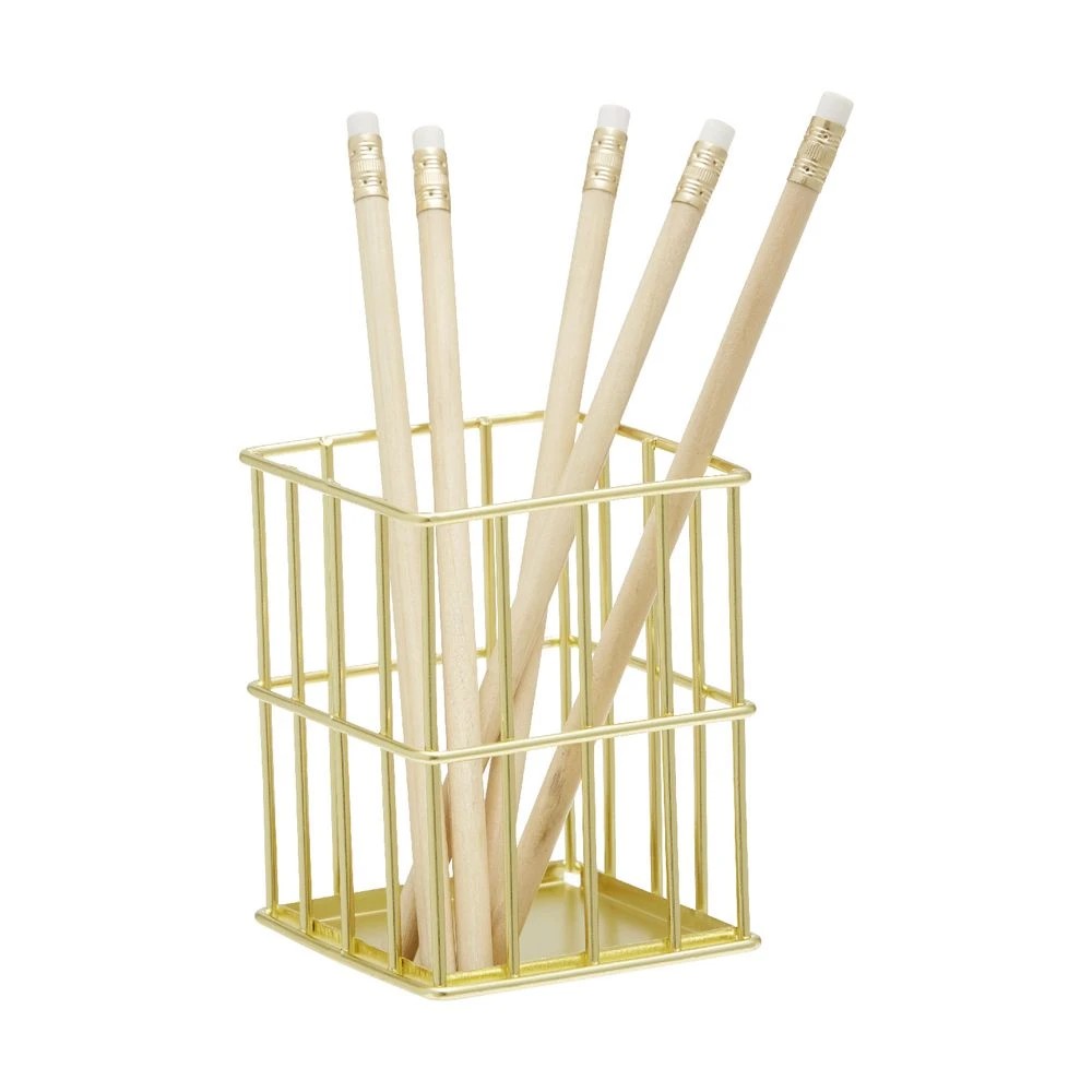 2 Otto Wire Pen Cup Gold, 2 of 3