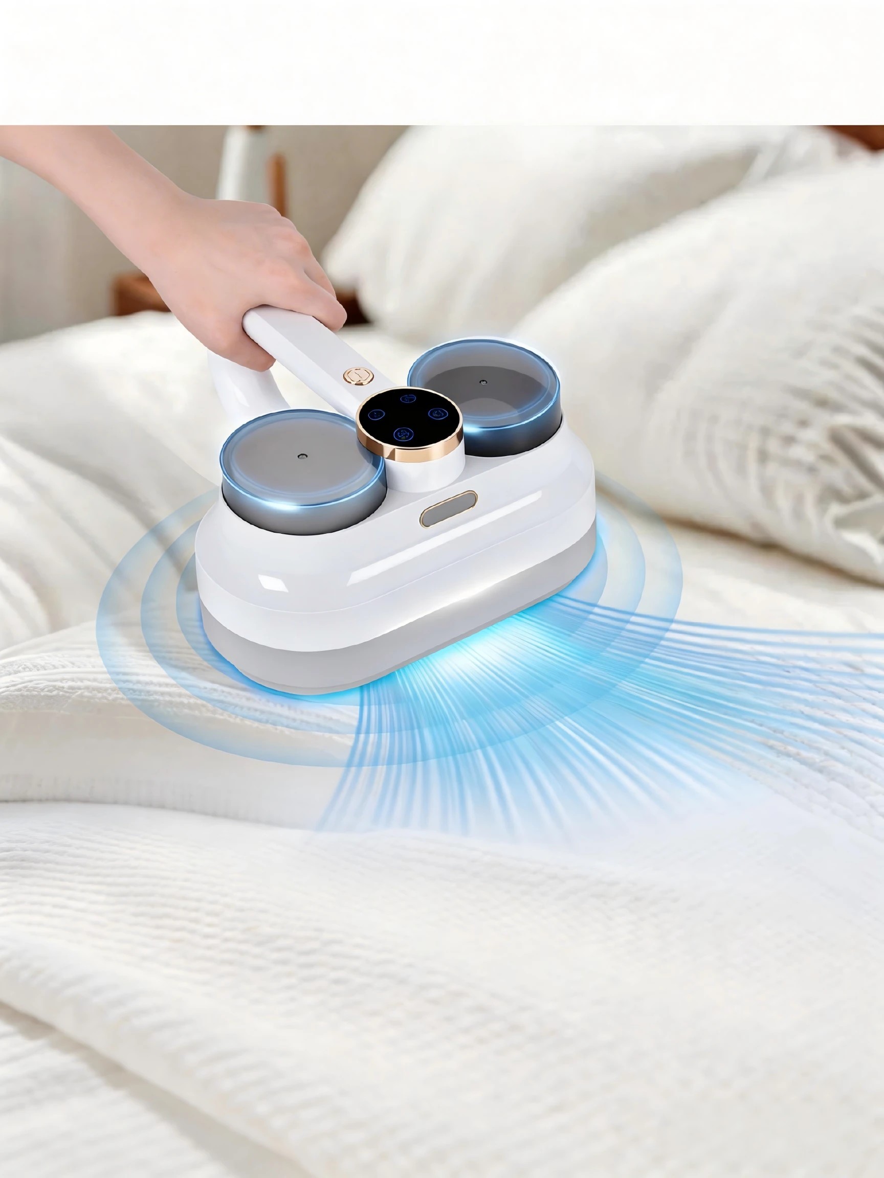 2 Advwin Cordless Mite Cleaner, 9000pa Portable Dust Mite Vacuum Suction For Bed/mattress/pet Hair - Washable Hepa Filter, 2 of 8