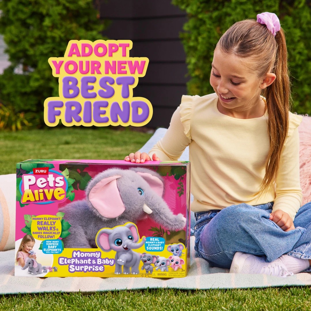 4 Zuru Pets Alive Mommy Elephant & Baby Surprise - Assorted, 4 of 10