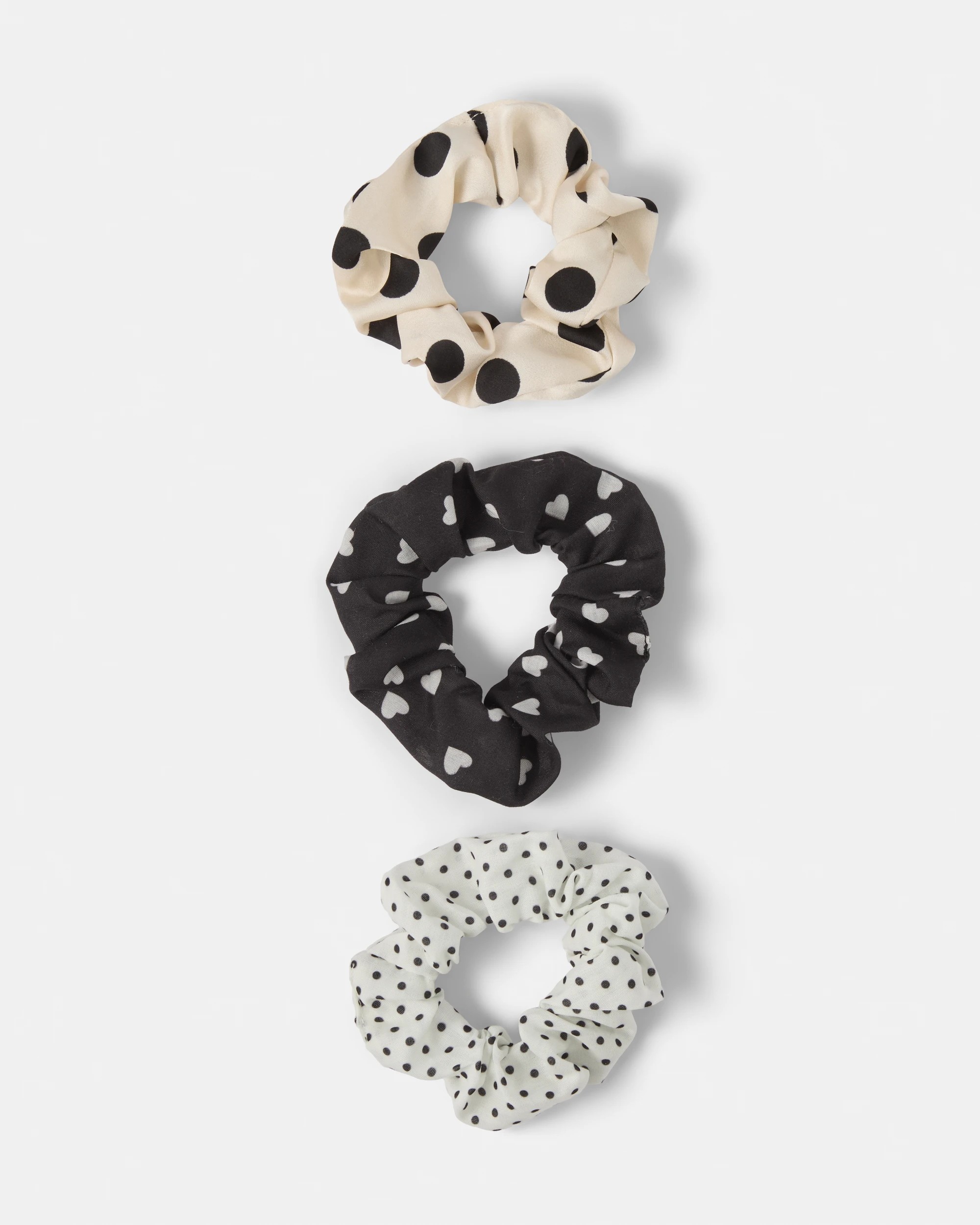 1 3 Pack Polka Dot Hair Scrunchies, 1 of 4