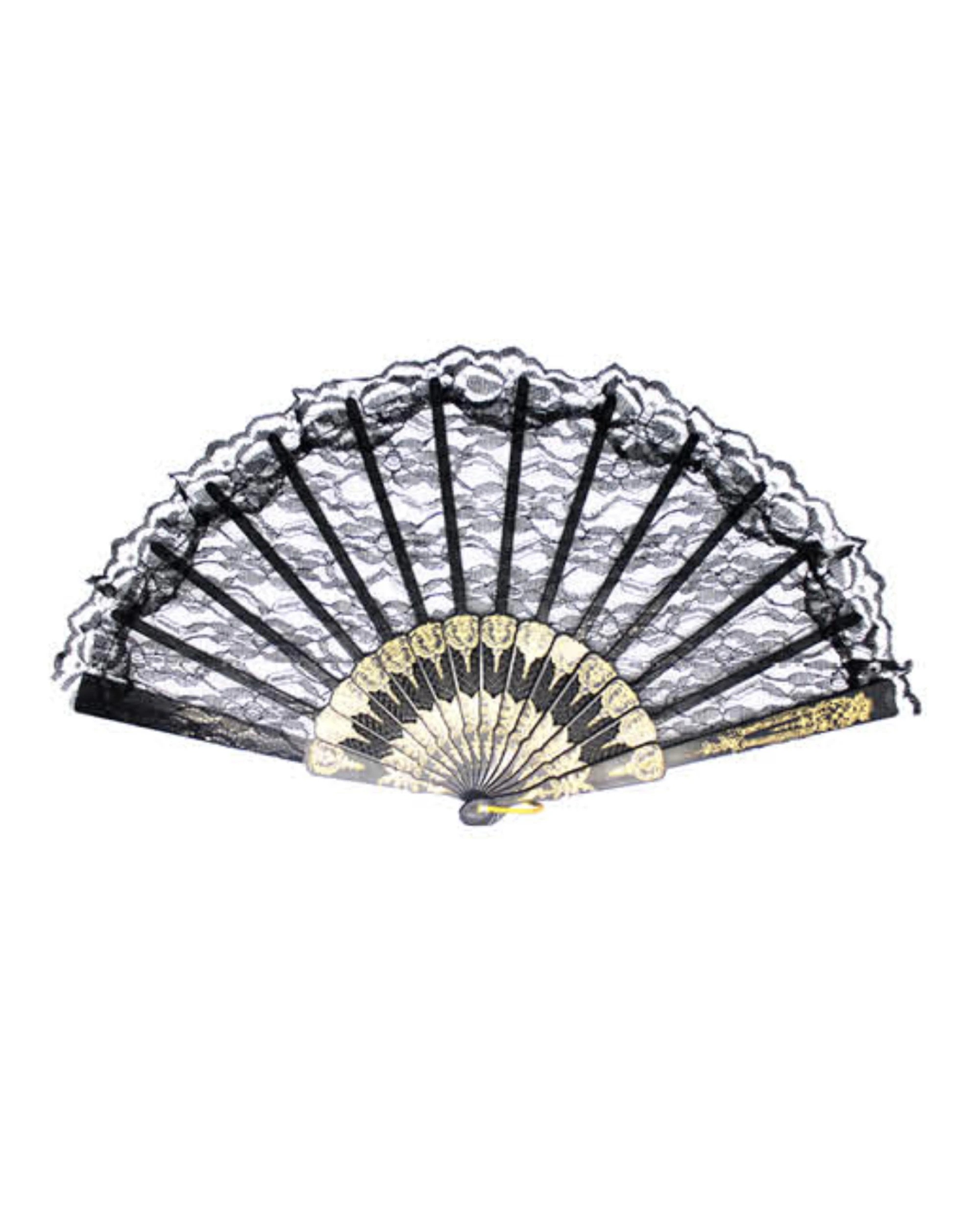 4 BR Costumes Hand Folding Lace Fan for Weddings and Parties, 4 of 4