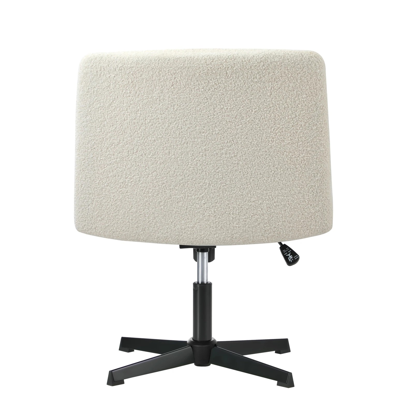 3 Oikiture Armless Office Desk Chair Boucle
 - White, 3 of 10