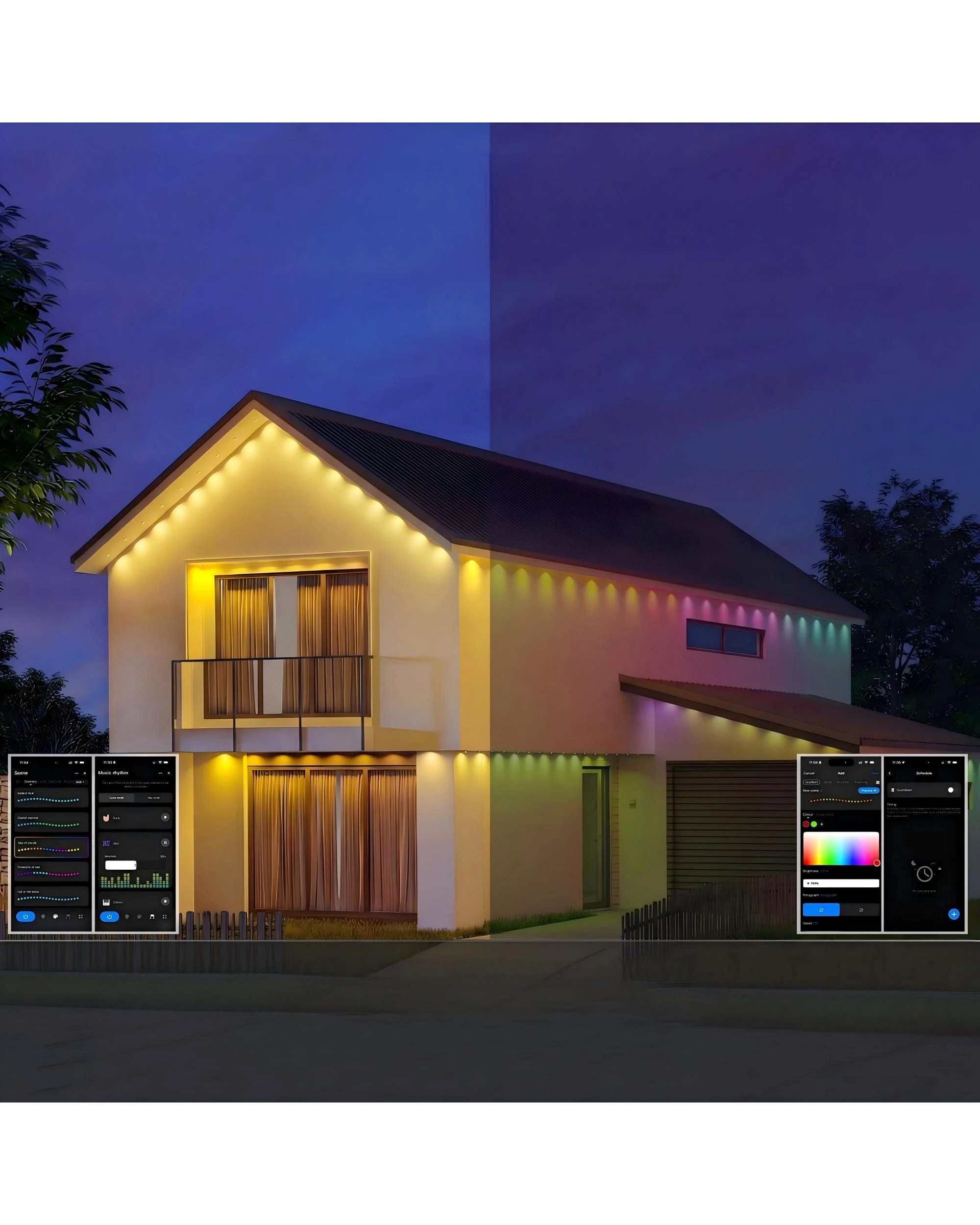 6 Advwin Outdoor String Lights 30m 60 LED IP67 Waterproof - White, 6 of 8