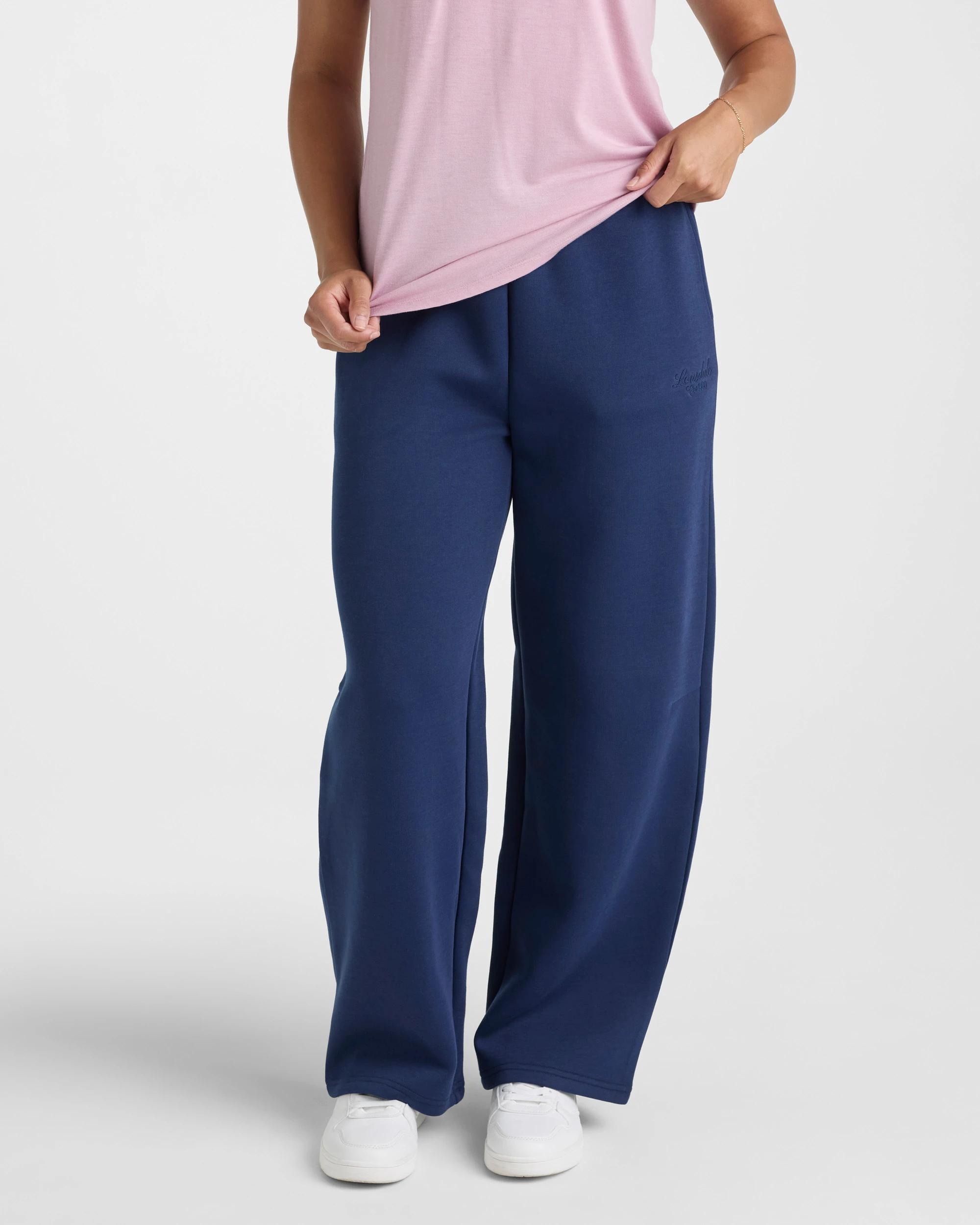 1 Lonsdale London Clean Barrel Leg Pants NAVY, 1 of 5