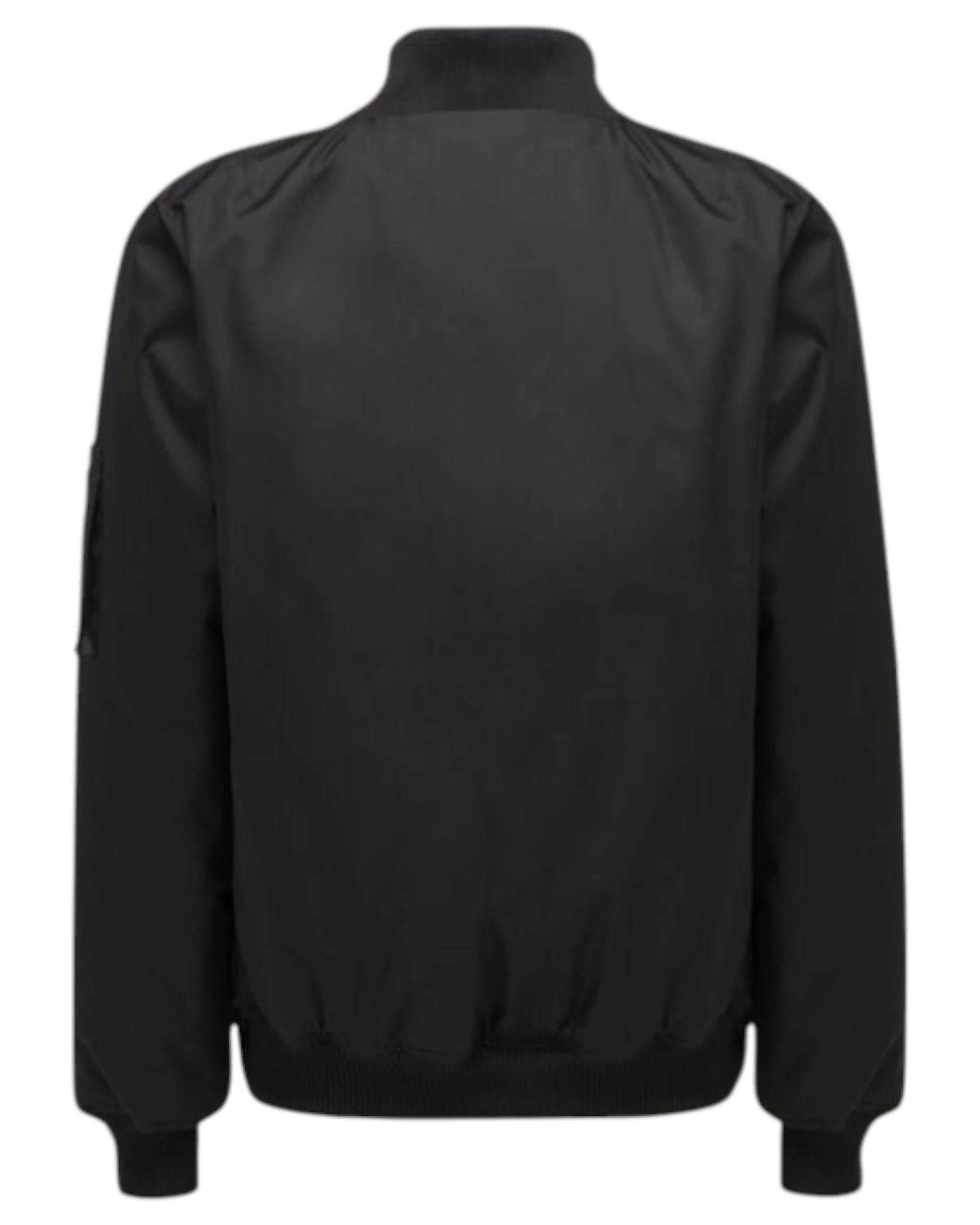 2 Hard Yakka Mens Bomber Jacket Waterproof Winter Zip Up Black Black, 2 of 7