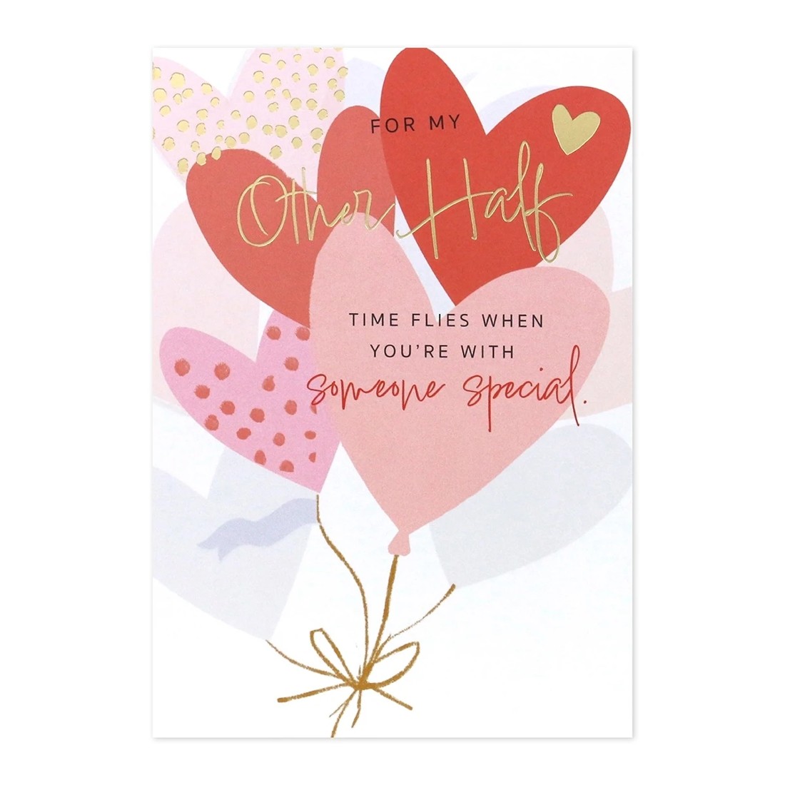 3 Hallmark Valentine's Day Card - For My Other Half, Time Flies When You're With Someone Special, 3 of 3