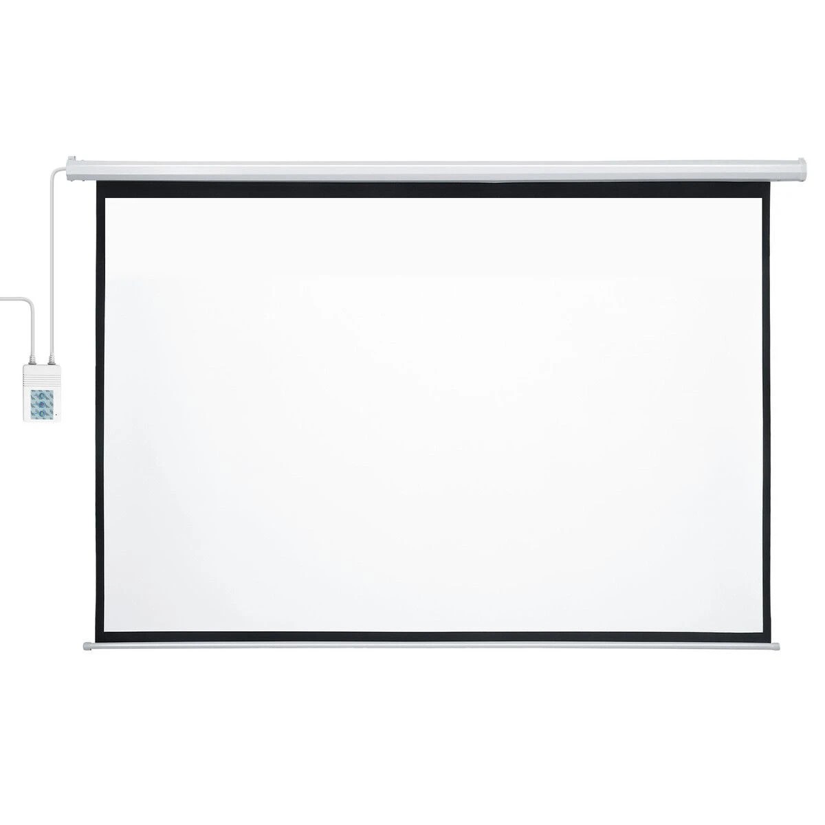 1 AUSWAY 100 Inch Projector Screen Large Motorised Electric Ceiling Wall Mounted, 1 of 6