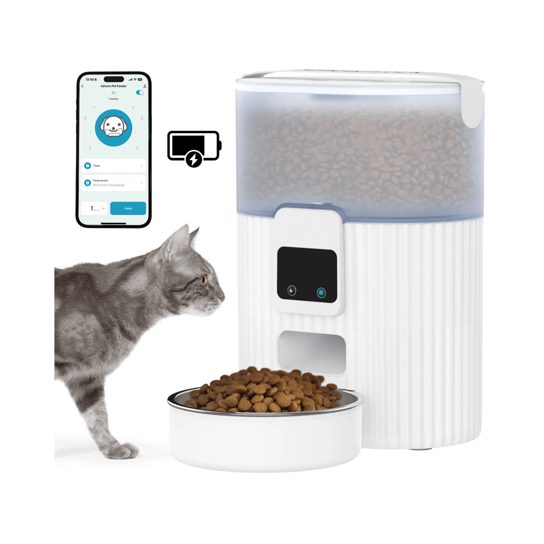 2 Advwin 3.5l Automatic Pet Feeder, 2 of 8