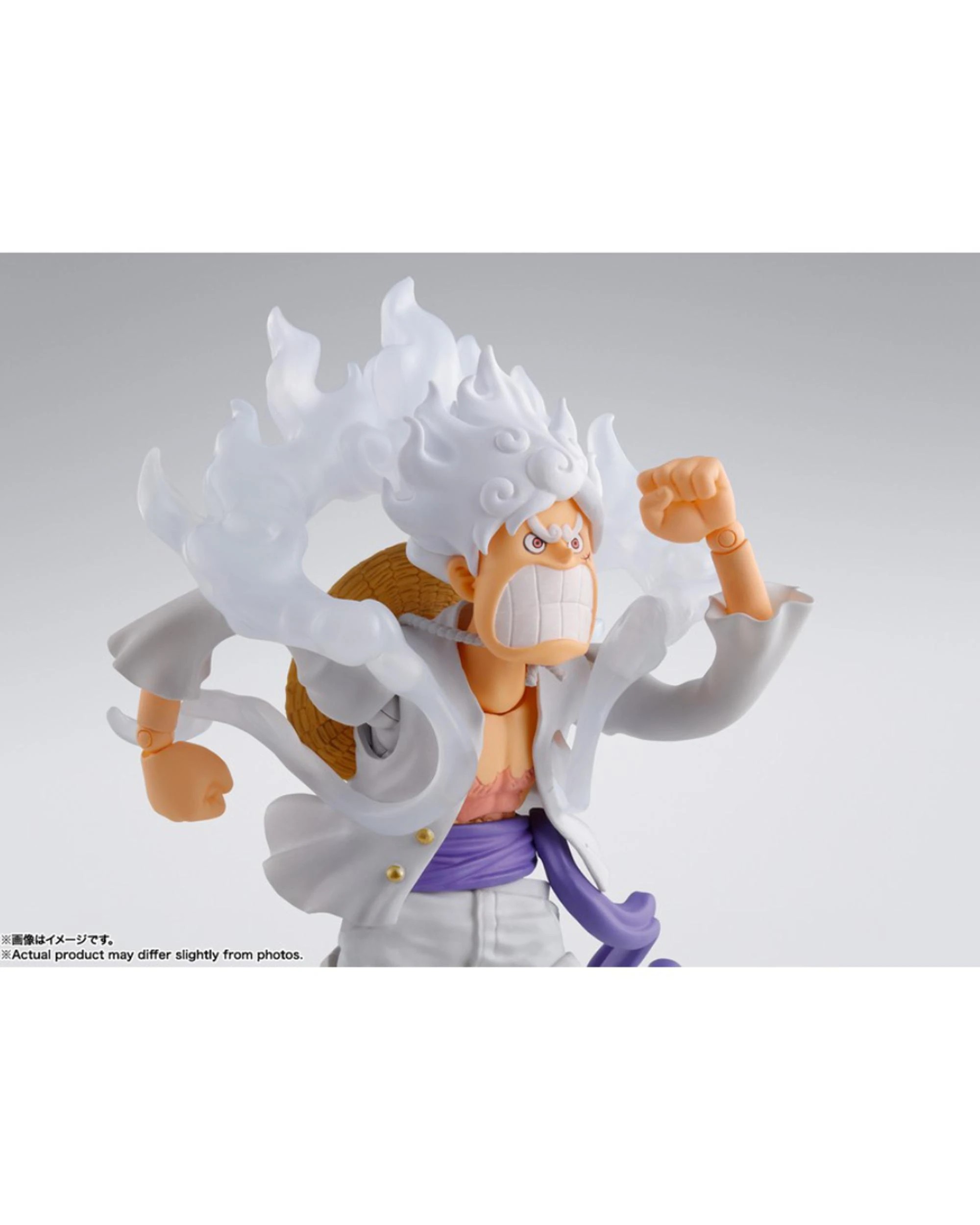 4 S.H.Figuarts Tamashii Nations One Piece Monkey D Luffy Gear 5 Action Figure, 4 of 7