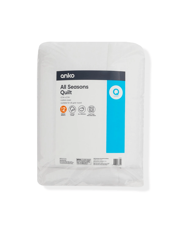 Medium Warmth All Seasons Quilt - Queen Bed, W